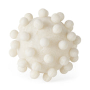 Malo 5.9L x 5.9W x 5.9H Cream Resin Large Sphere Decorative Object - Central Designs