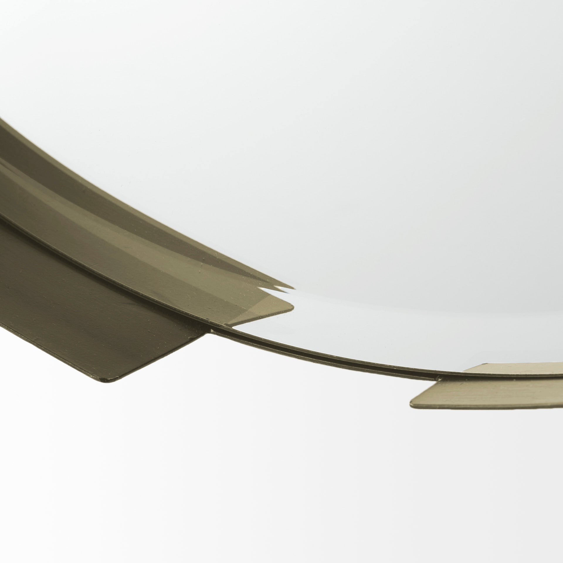 Adrianna 24.4" Gold Metal Round Mirror - Central Designs