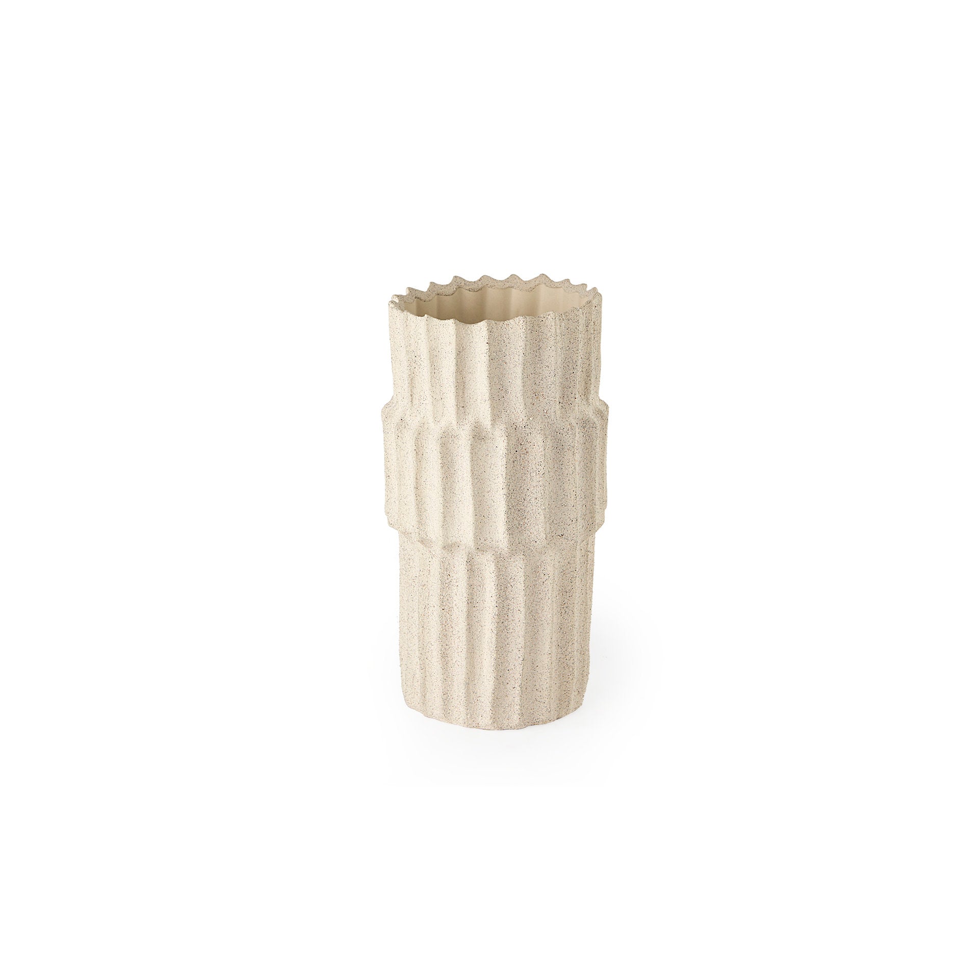 Cardon 14.4H Cream Ceramic Vase - Central Designs