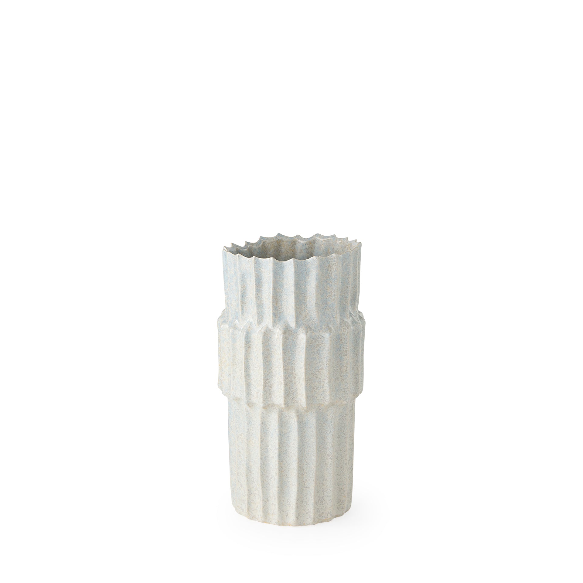 Cardon 14.4H Gray Ceramic Vase - Central Designs
