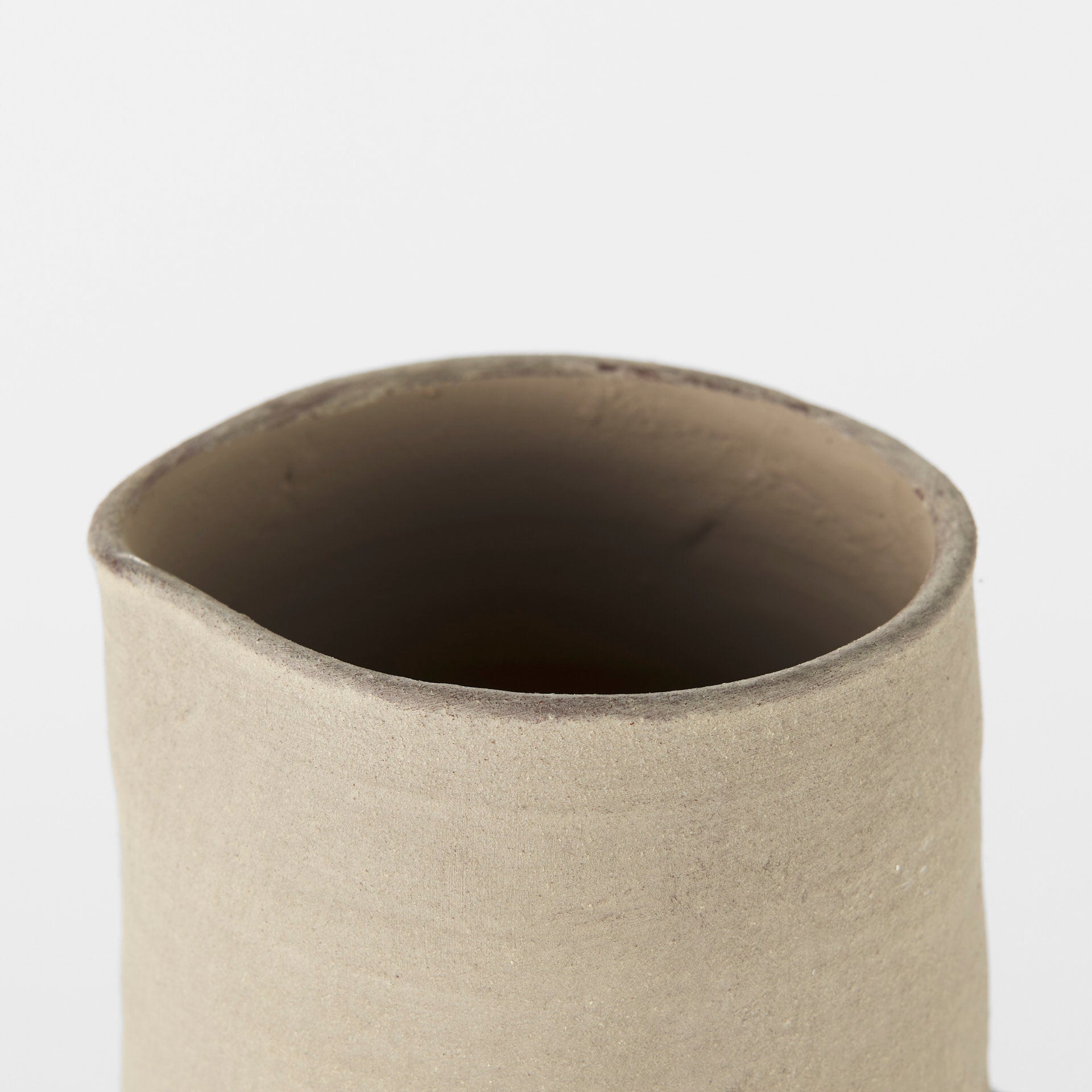 Garand Medium 15H Two - Toned White Natural Ceramic Jug - Central Designs