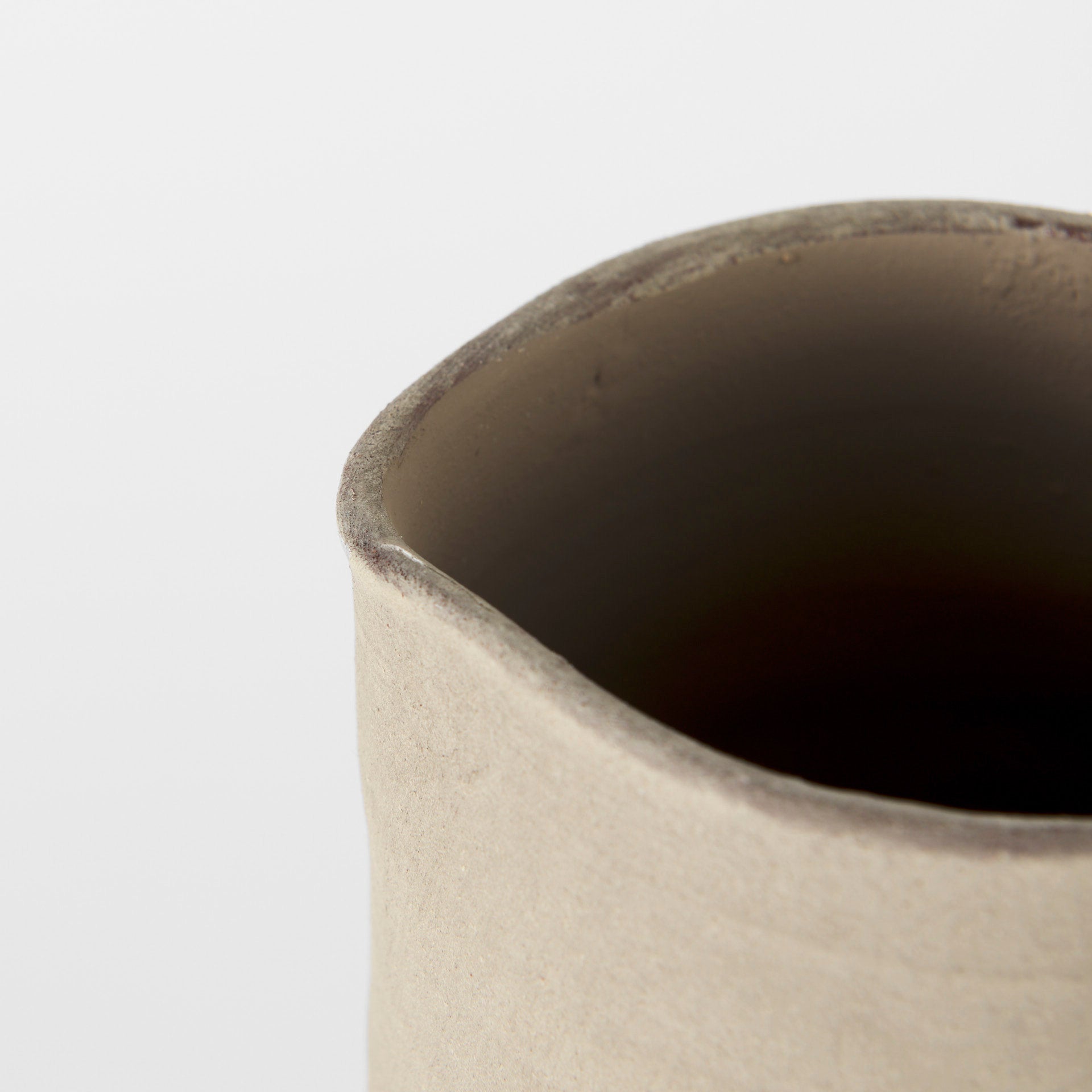 Garand Medium 15H Two - Toned White Natural Ceramic Jug - Central Designs