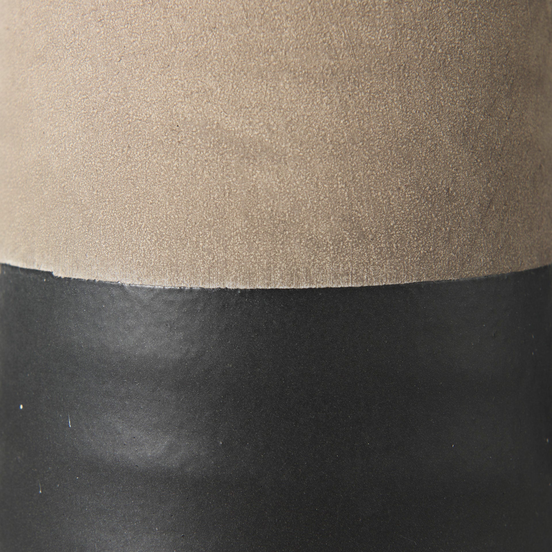 Garand Small 13H Two - Toned Black/Natural Ceramic Jug - Central Designs