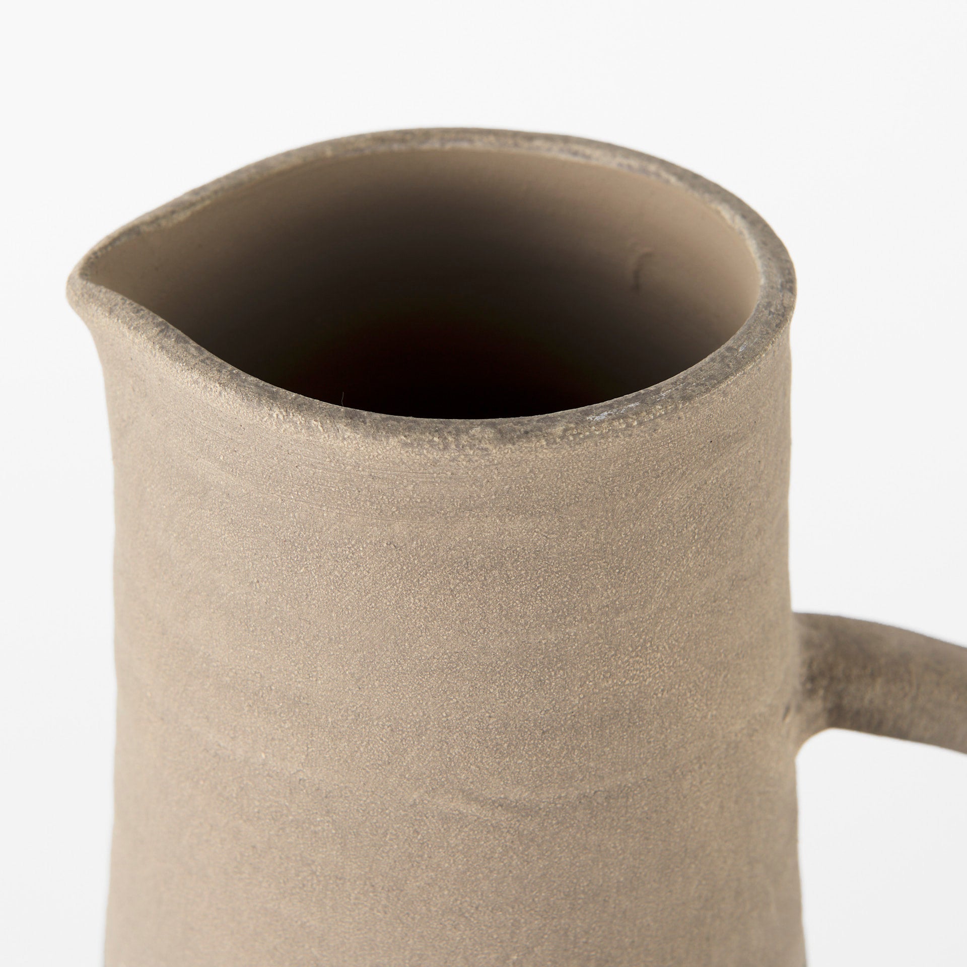 Garand Medium 15H Two - Toned Black/Natural Ceramic Jug - Central Designs