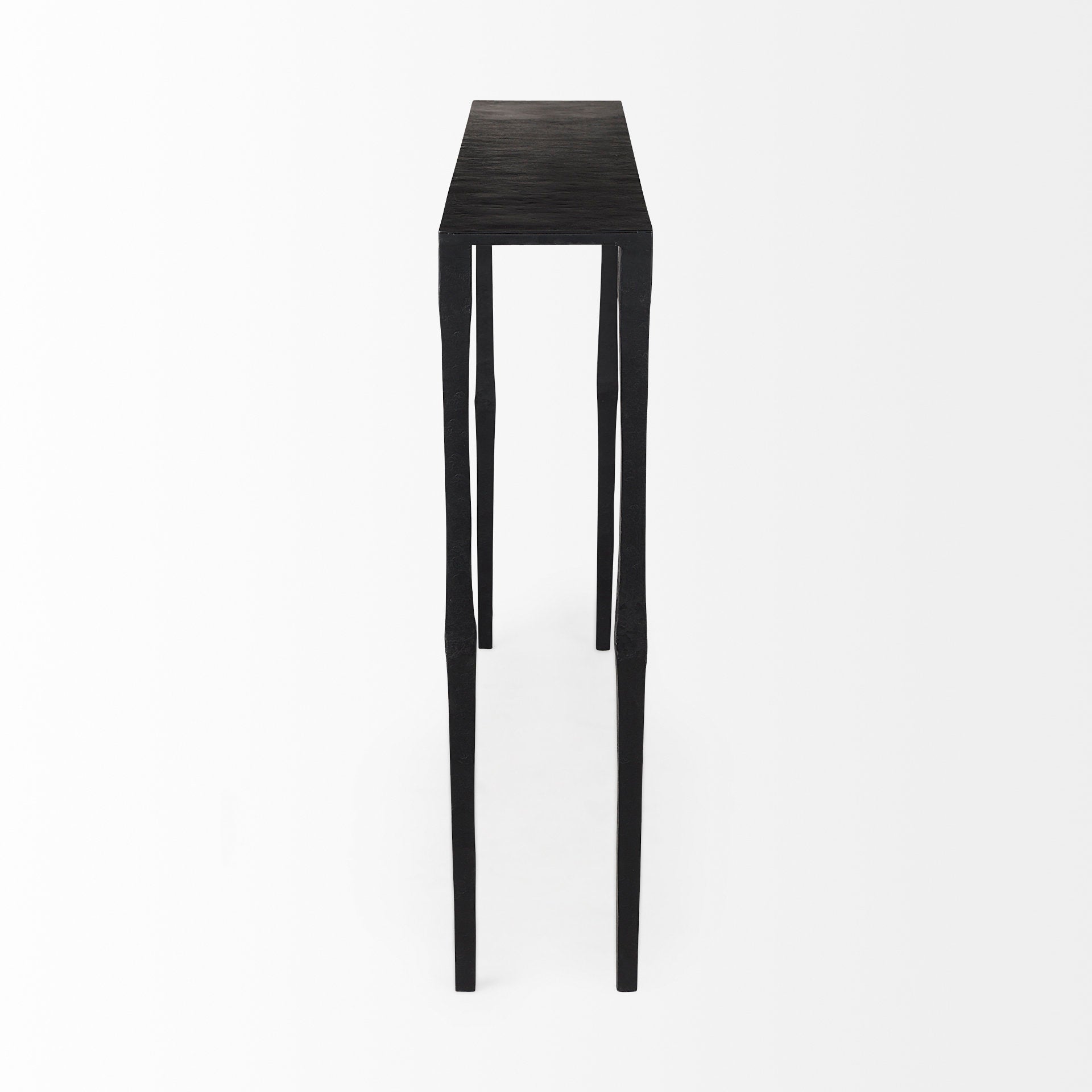 Timothy 48.0 X 8.0 X 30.0 Ebony Black Iron Console Table - Central Designs