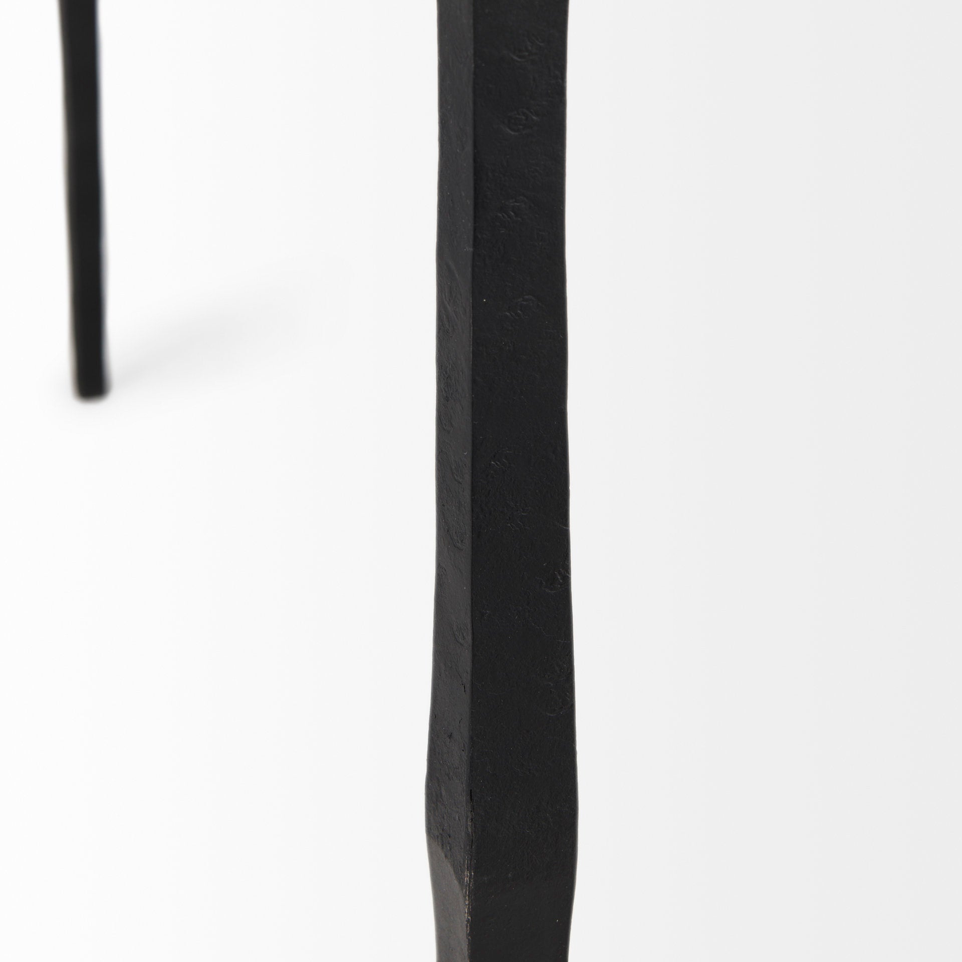 Timothy 48.0 X 8.0 X 30.0 Ebony Black Iron Console Table - Central Designs