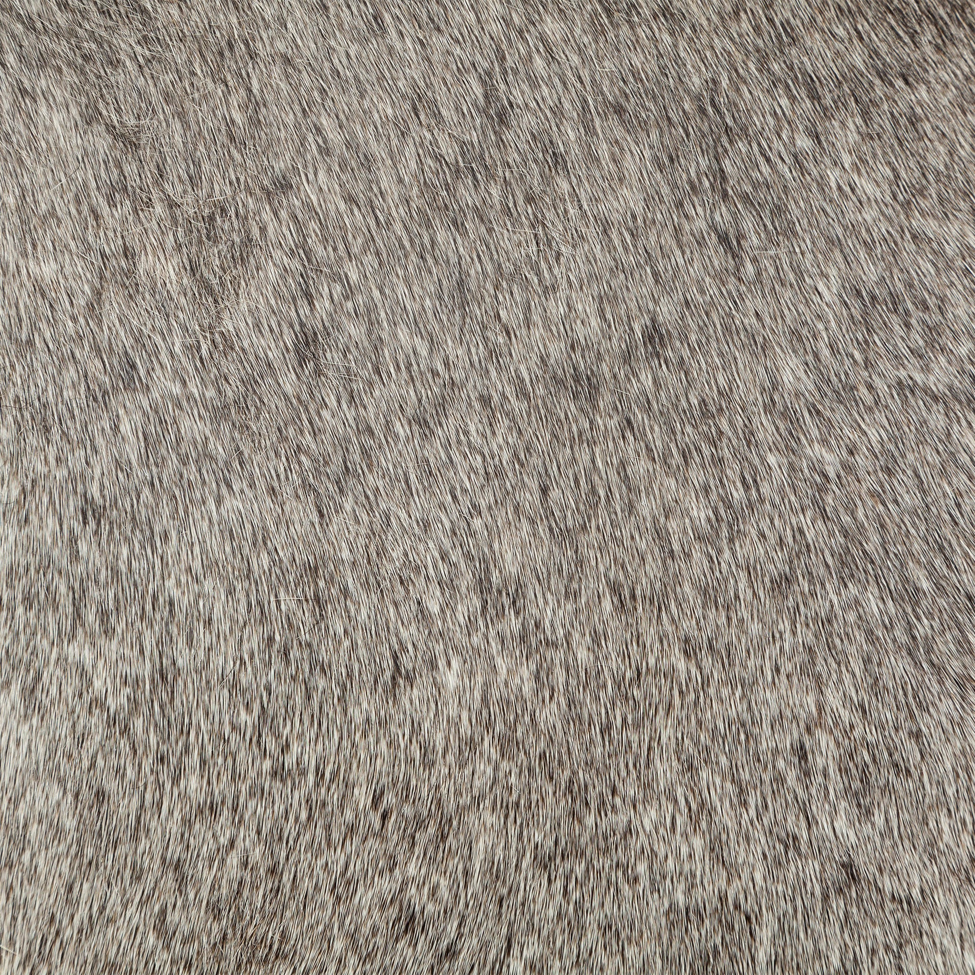 Zahavi I 23"H grey - toned hair - on - hide ottoman - Central Designs