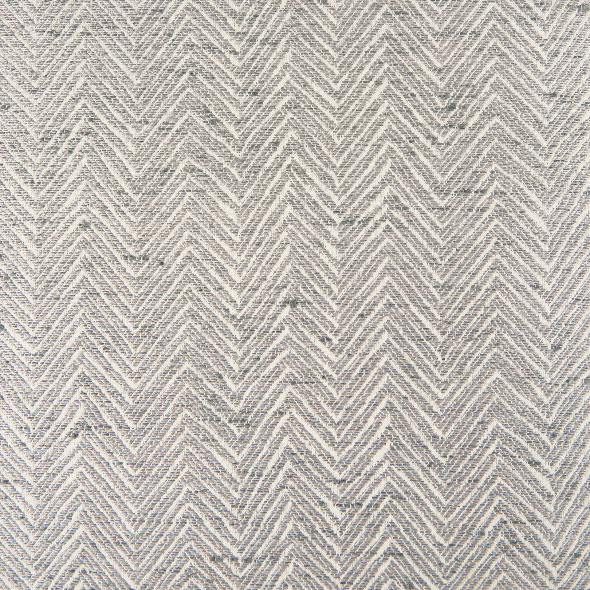 Charlotte 55.0L Gray Herringbone Fabric Seat w/ Antique Nickel Metal Frame Bench - Central Designs