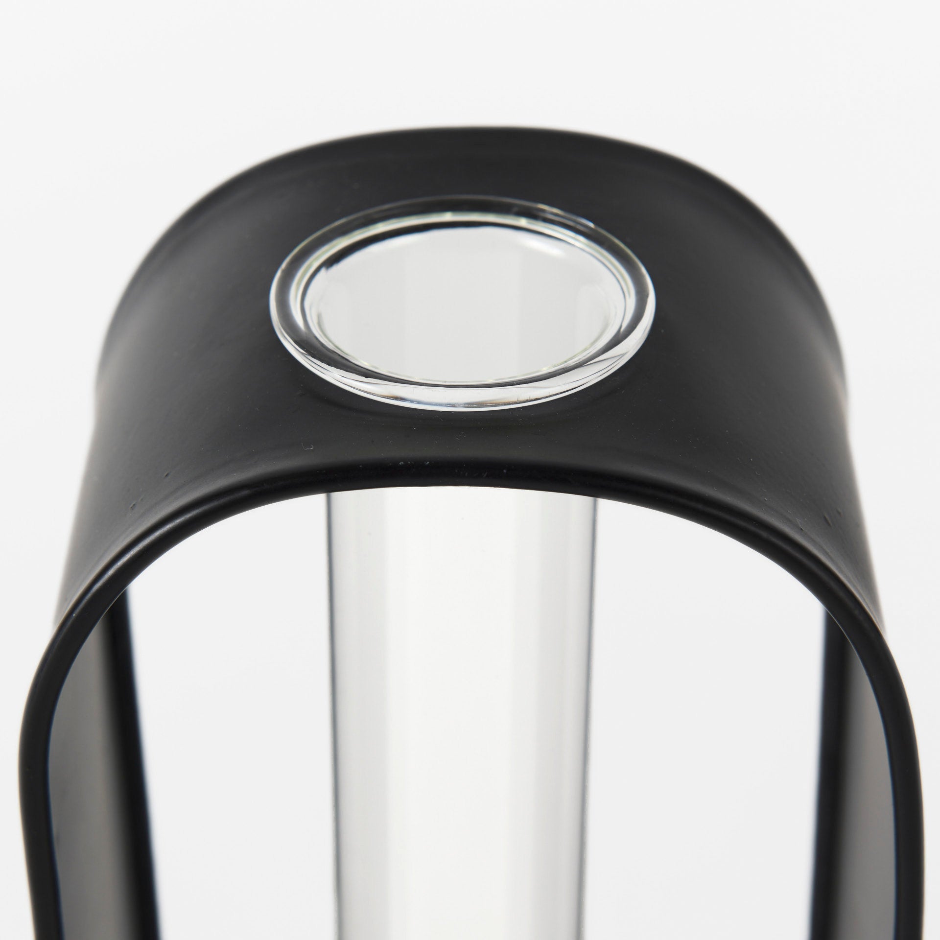 Boyer 5.1L x 3.0W x 12.0H Black Metal W/Glass Set of Two Test Tube Decorative Objects - Central Designs