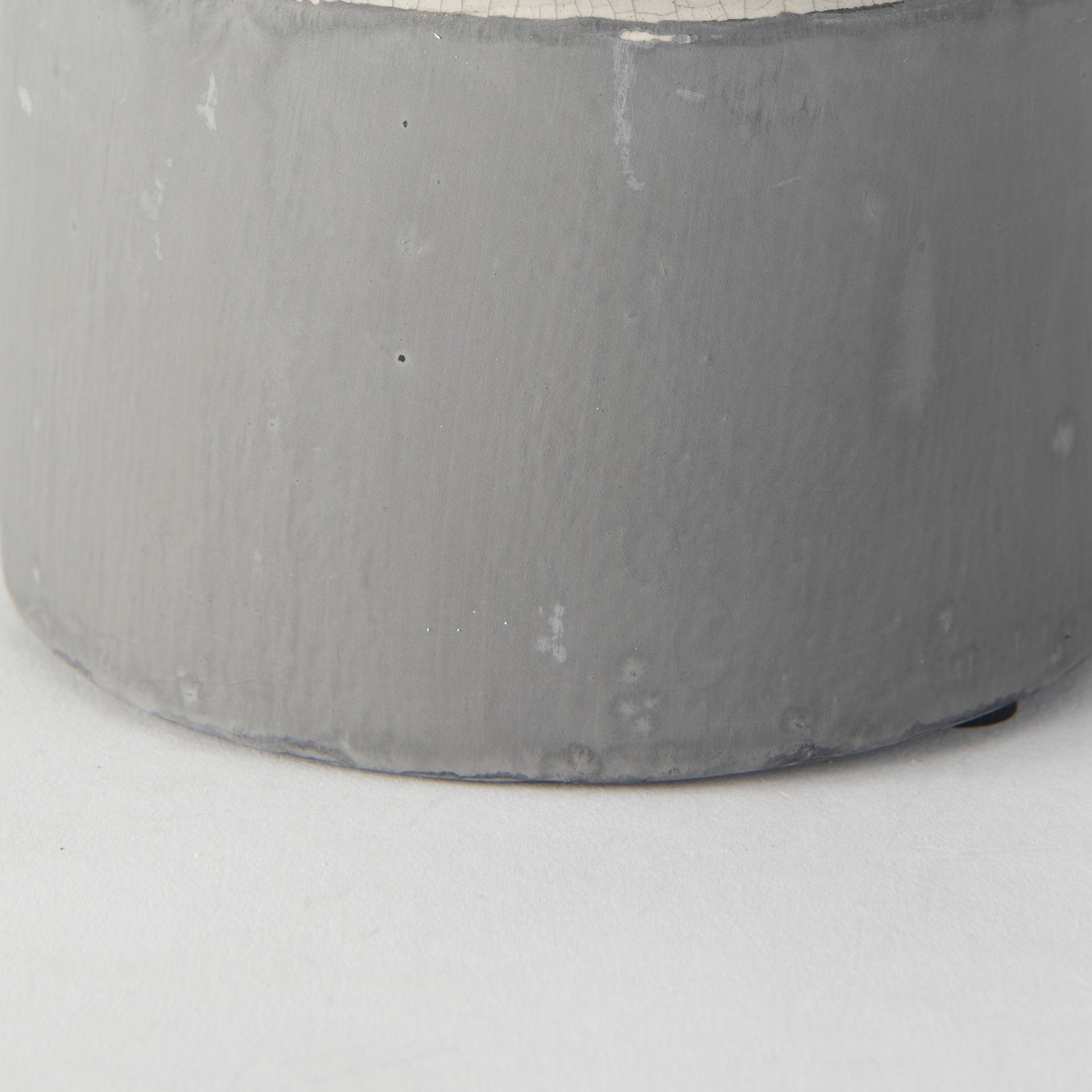 Burton 10.2H Small Two Tone Gray Ceramic Jug Vase - Central Designs