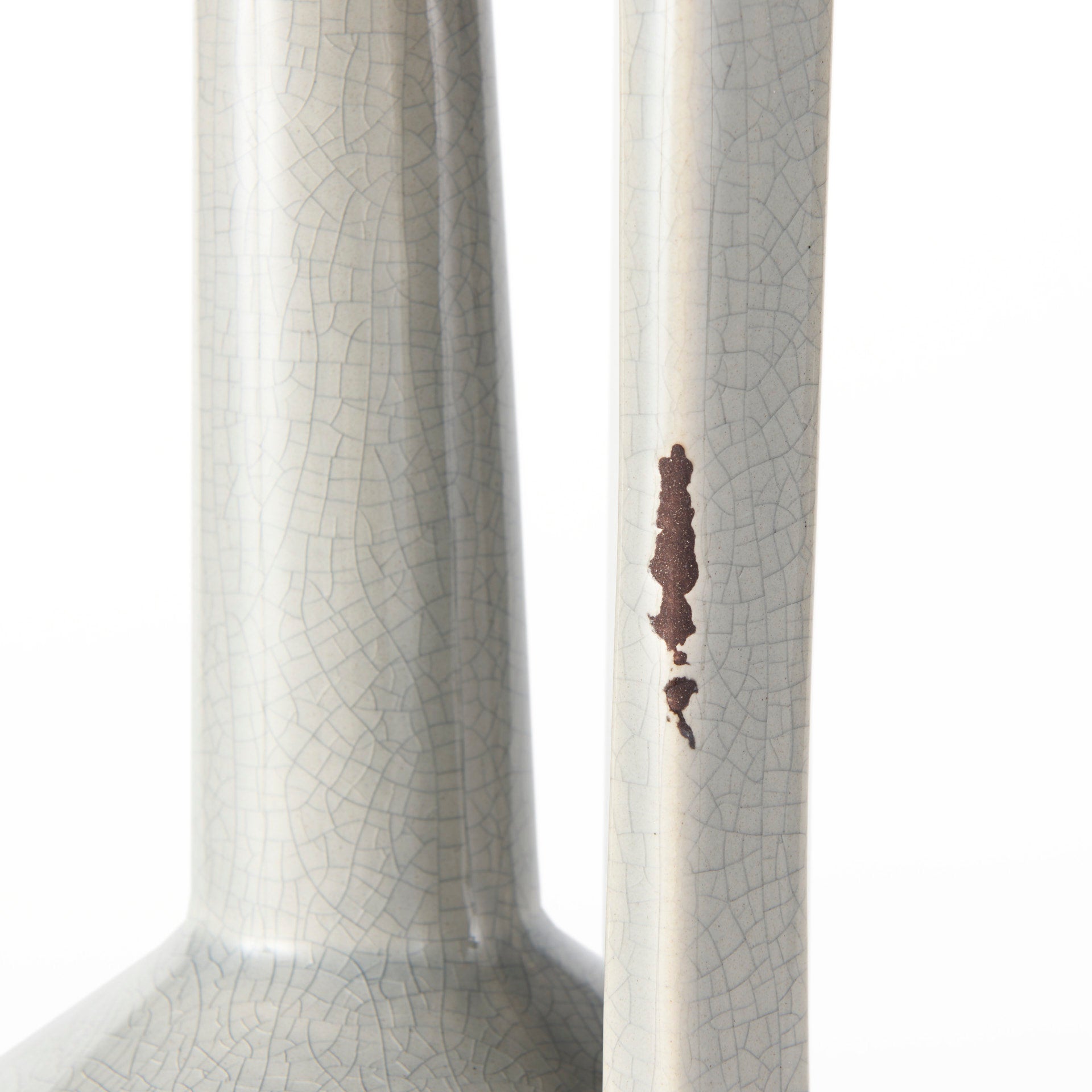 Burton 14.2H Medium Two Tone Gray Ceramic Jug Vase - Central Designs