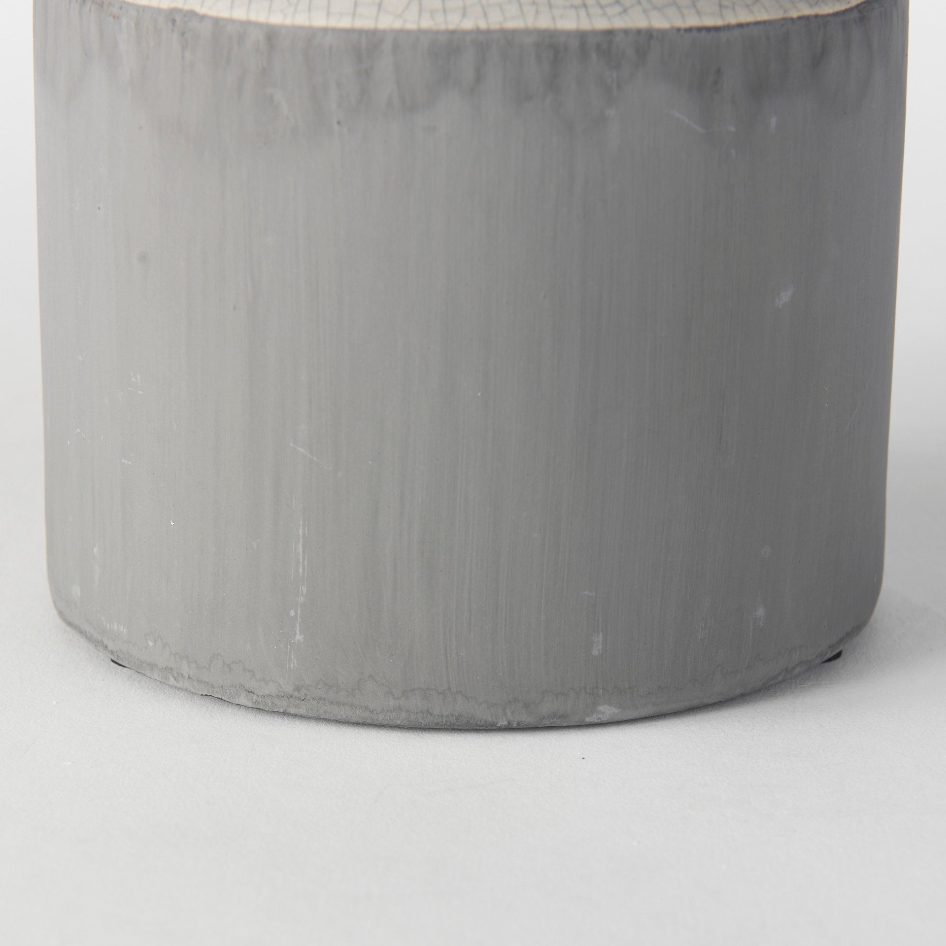 Burton 14.2H Medium Two Tone Gray Ceramic Jug Vase - Central Designs
