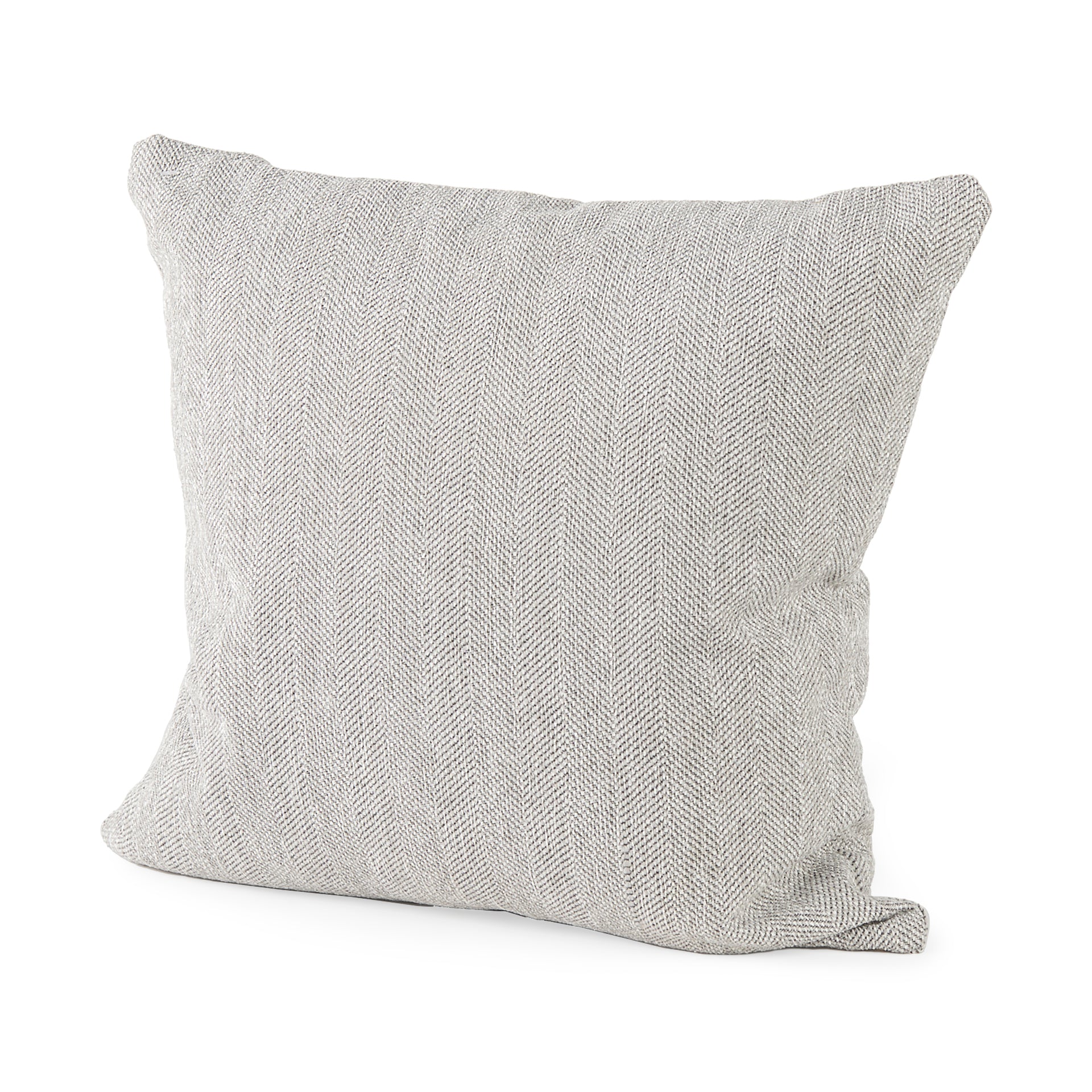 Valence Light Gray Throw Pillow Sectional Piece - Central Designs