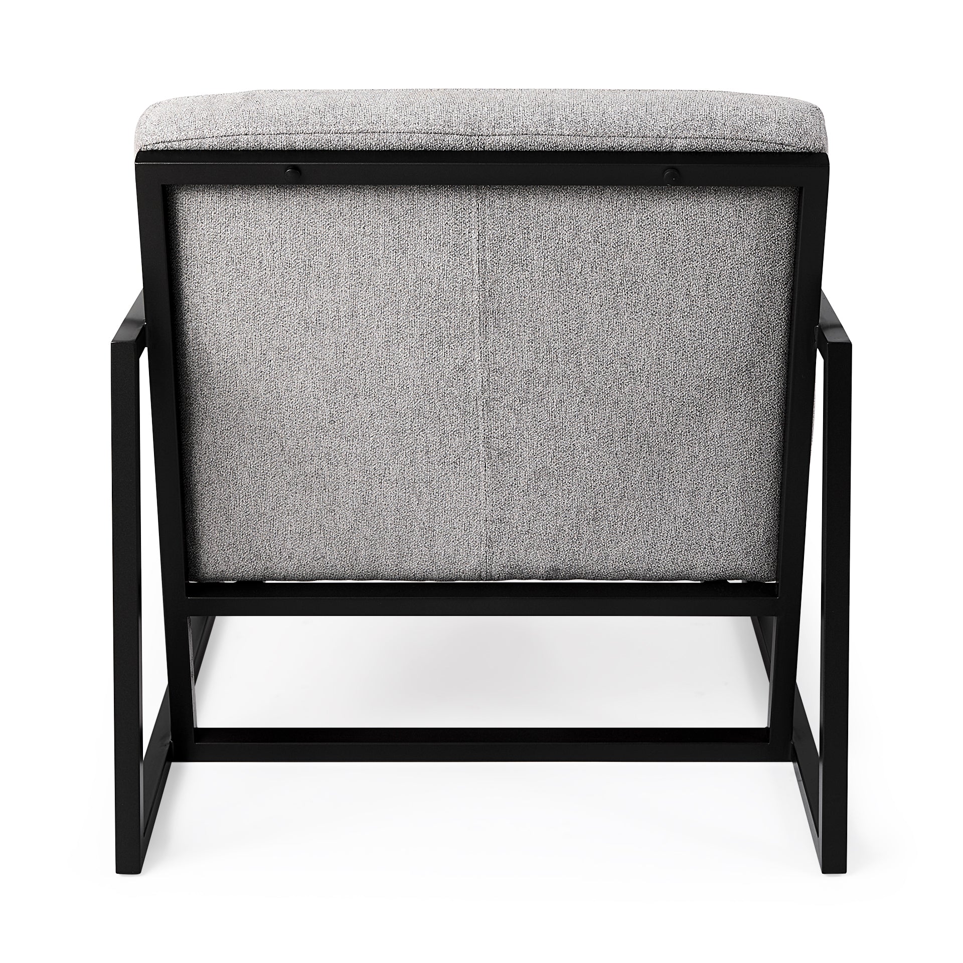 Armelle Gray Fabric Seat W/Black Metal Frame Accent Chair - Central Designs