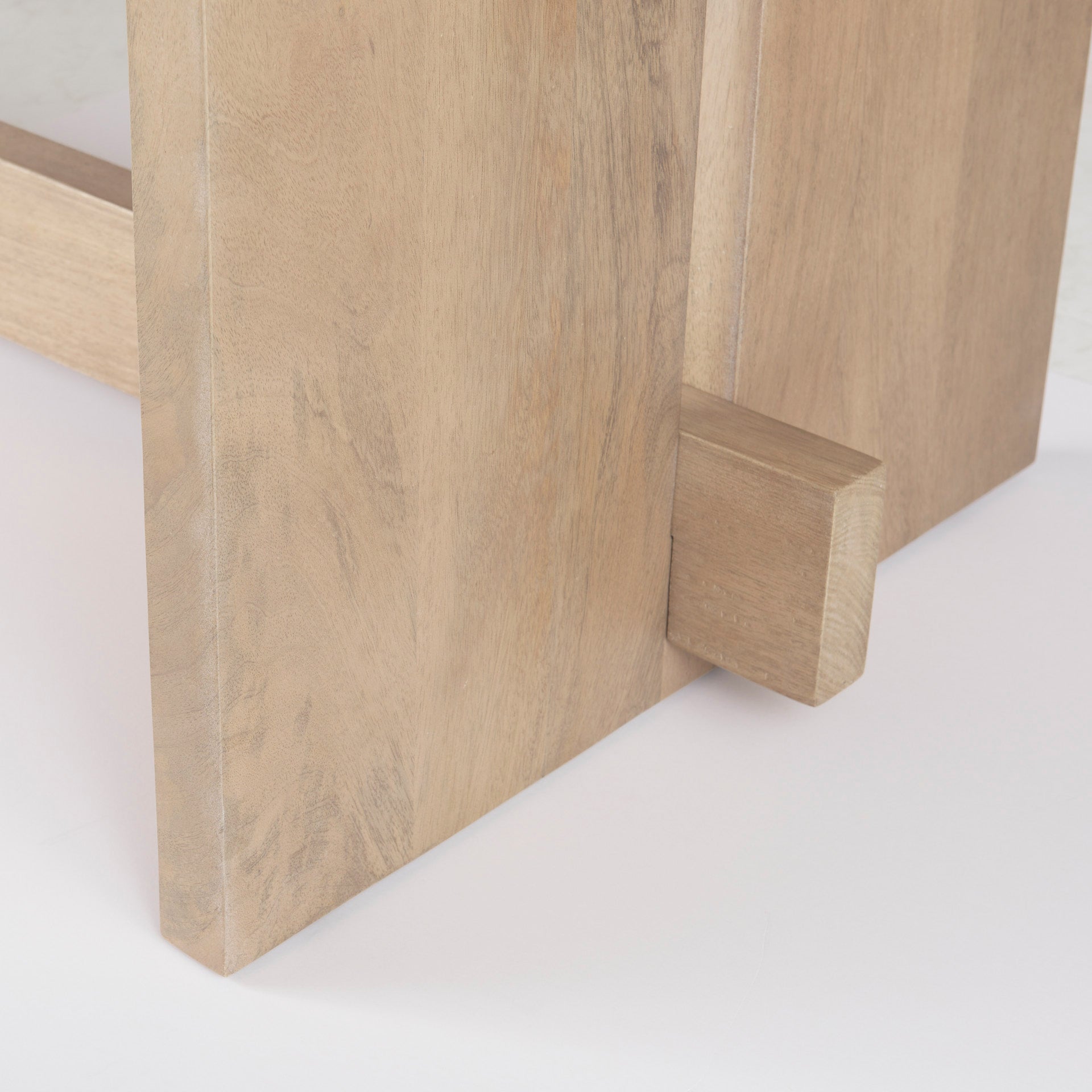 Aida 84L Light Brown Wood Dining Table - Central Designs