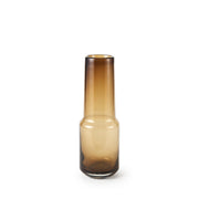 Amrita 4.1L x 4.1W x 11.9H Golden Brown Glass Vase - Central Designs