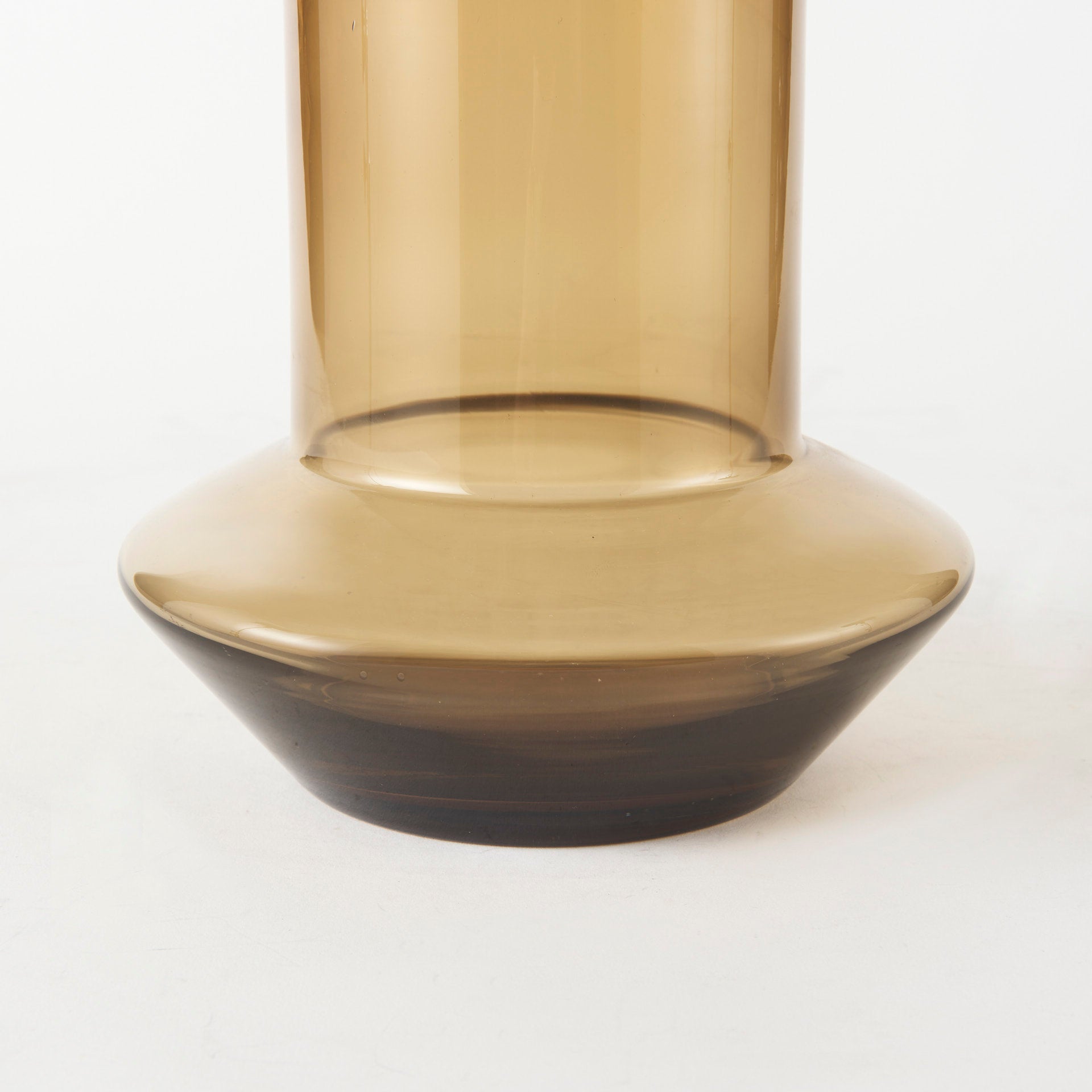 Amrita 8.3L x 8.3W x 9.7H Golden Brown Glass Vase - Central Designs