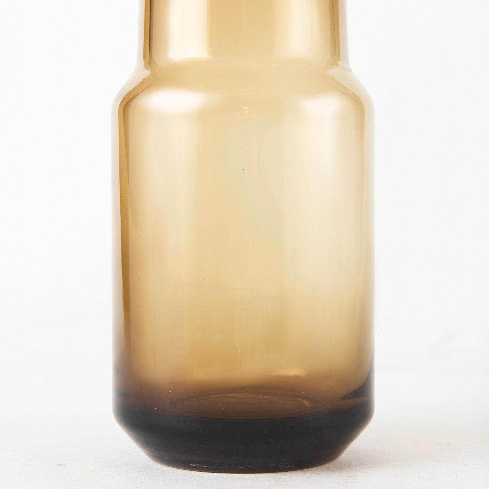 Amrita 4.1L x 4.1W x 11.9H Golden Brown Glass Vase - Central Designs