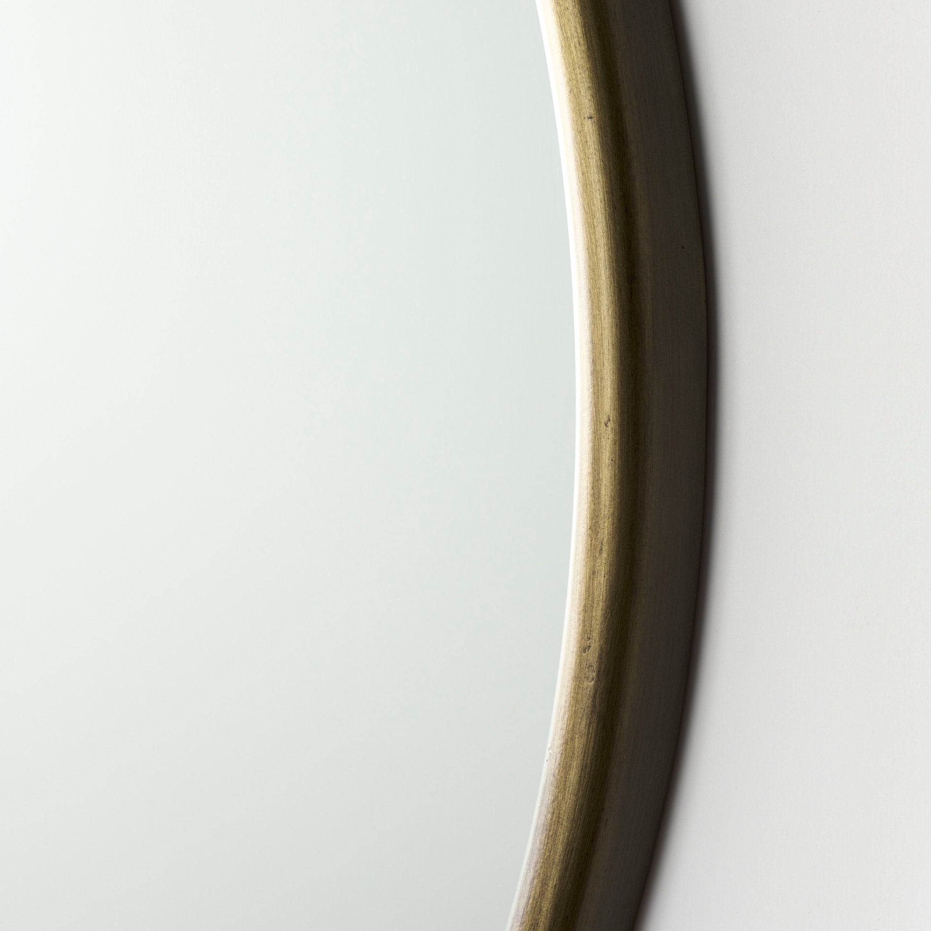 Piper 35.8L x 1.0W x 35.8H Small Gold Metal Round Wall Mirror - Central Designs