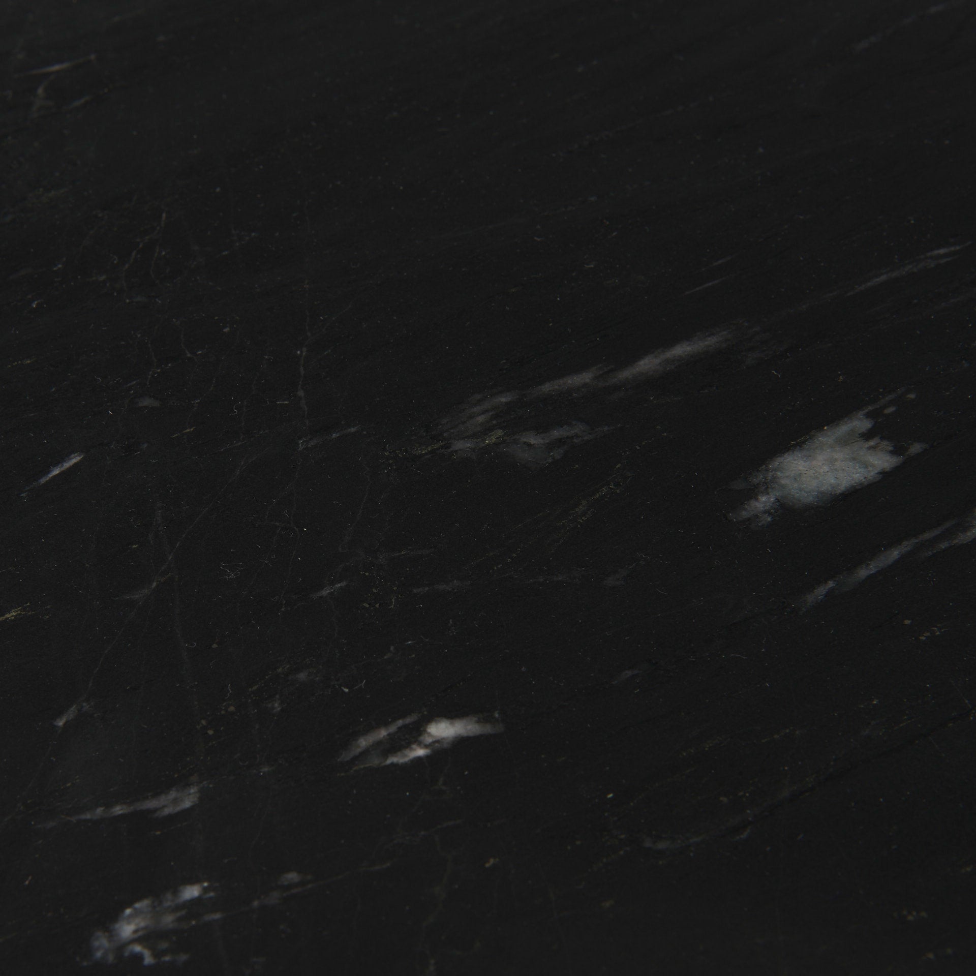 Reinhold III Black Marble Top Iron Coffee Table - Central Designs