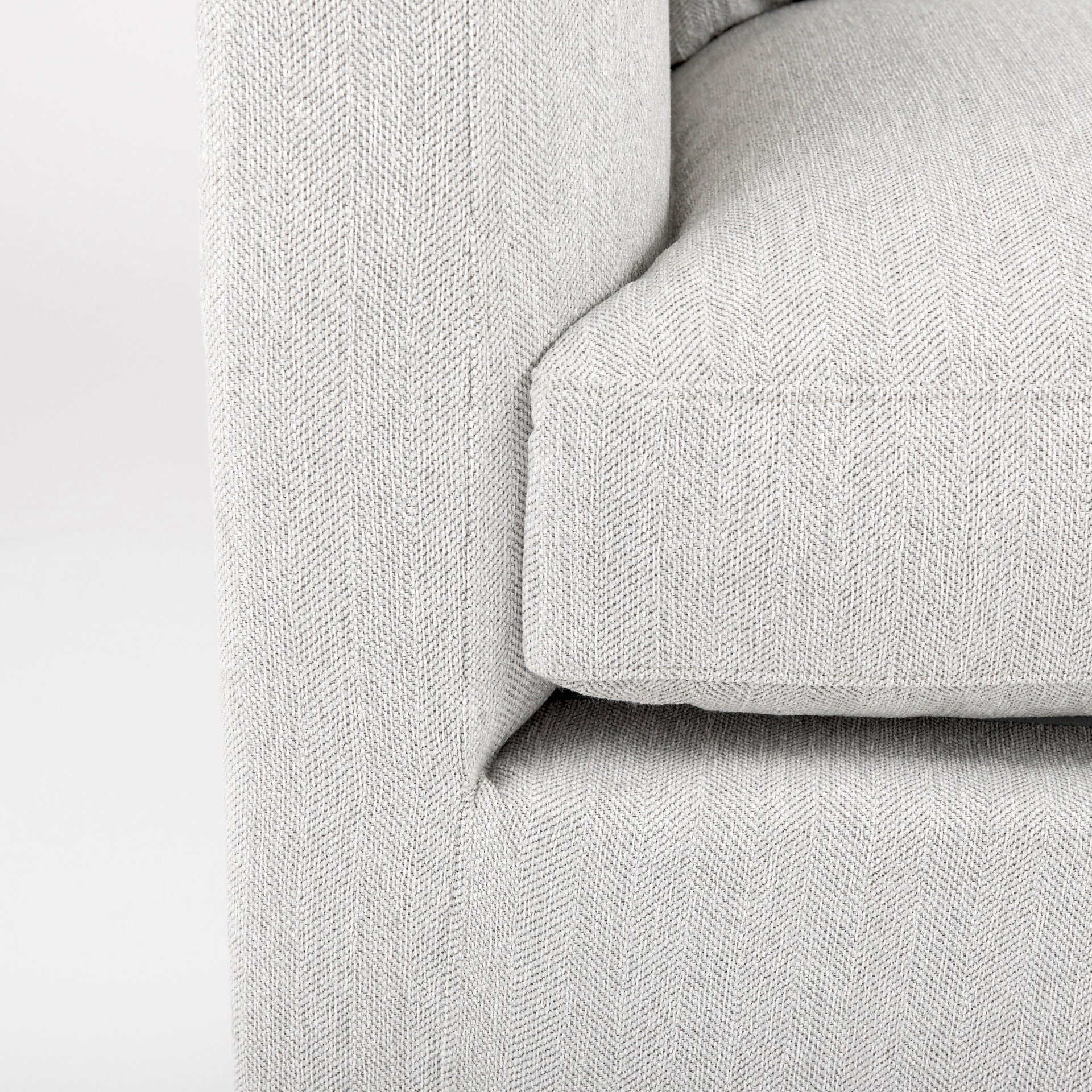 Valence 37.8L x 38.6W x 28.3H Light Gray Corner Sectional Piece - Central Designs