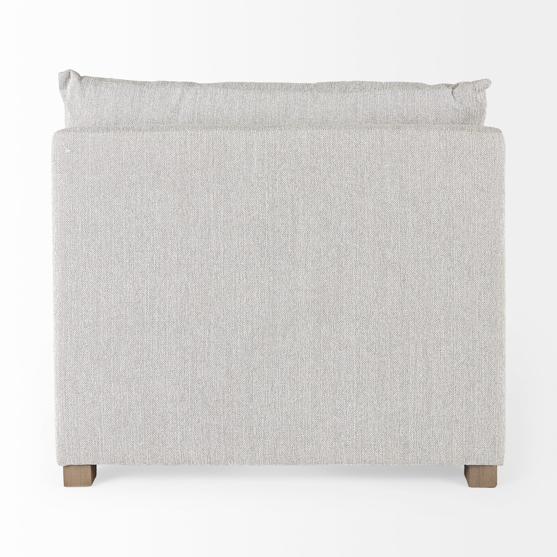 Valence 38.2L x 38.6W x 28.3H Light Gray Armless Sectional Piece - Central Designs