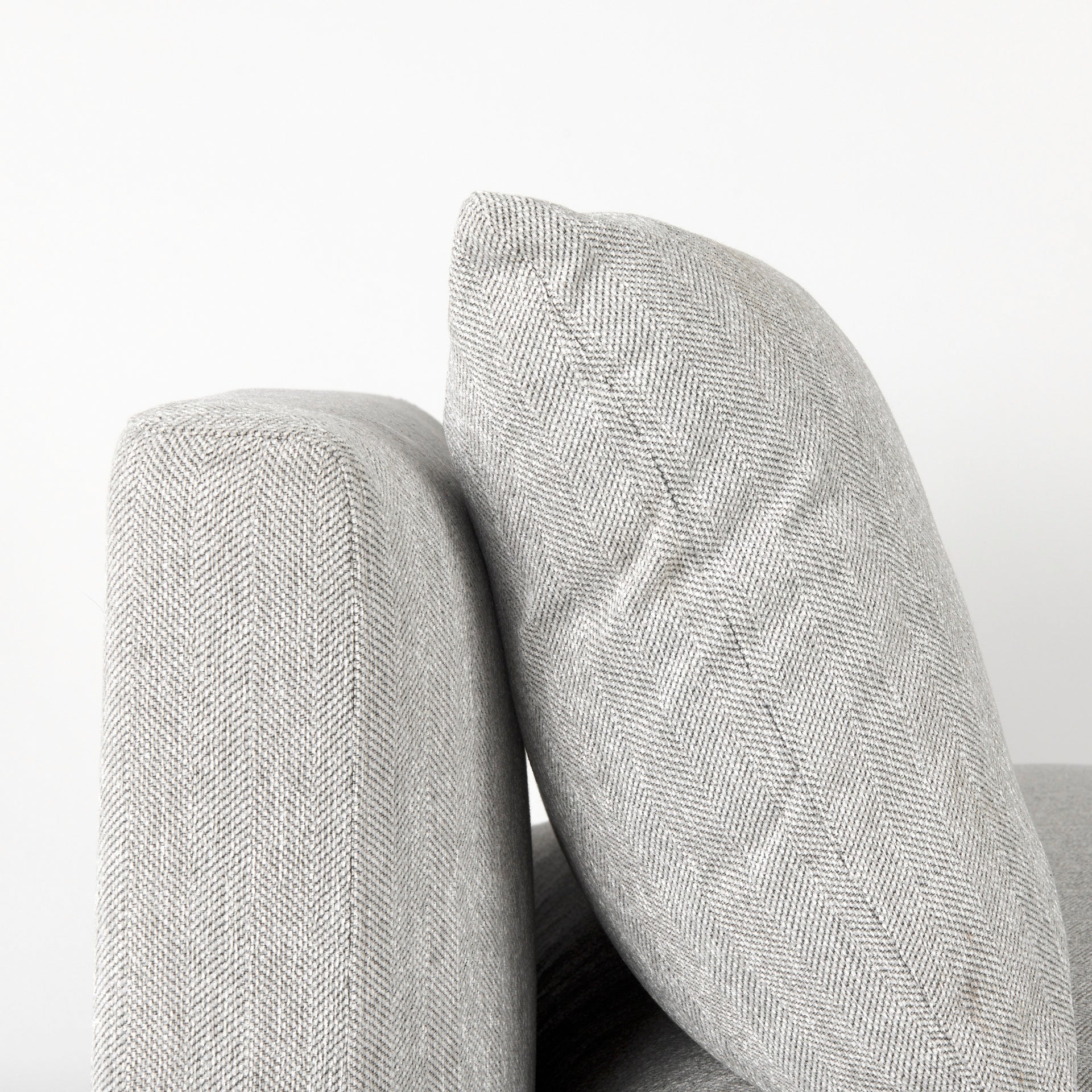 Valence 38.2L x 38.6W x 28.3H Light Gray Armless Sectional Piece - Central Designs