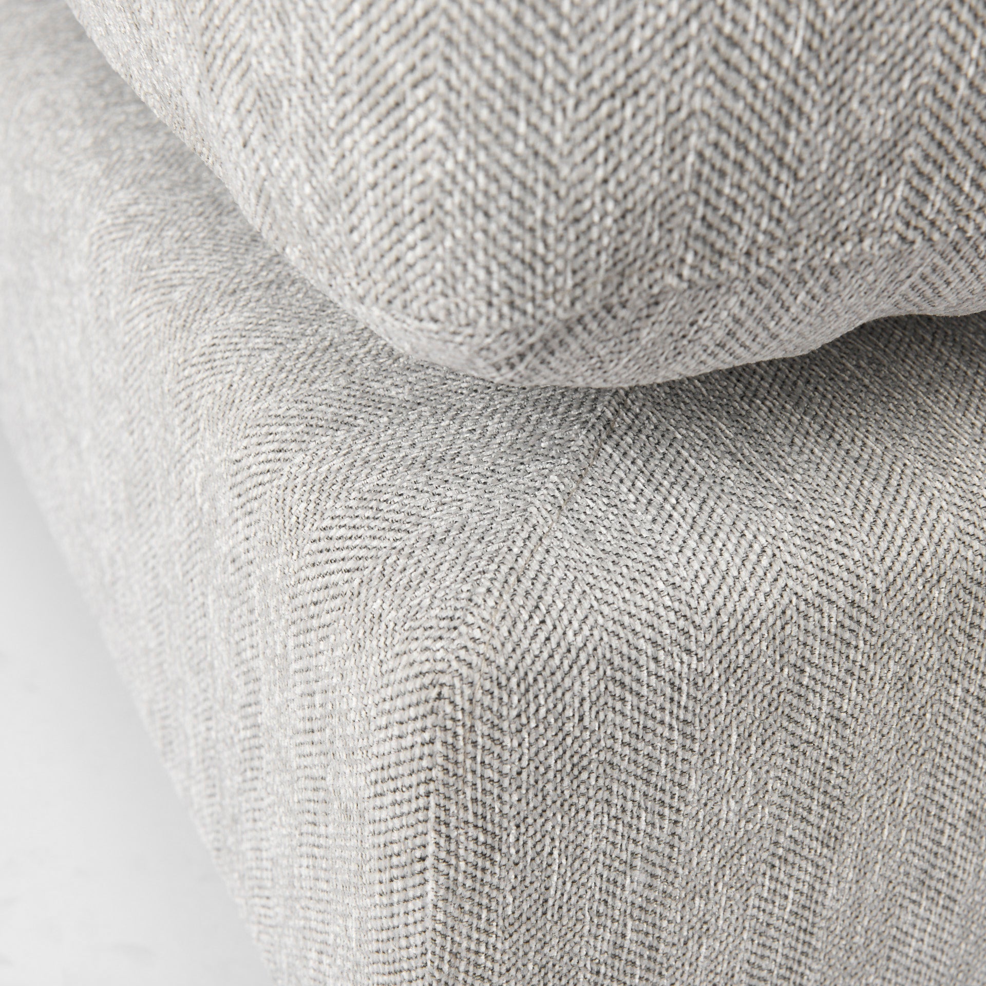 Valence 38.6L x 26.0W x 17.7H Light Gray 2/3 Ottoman Sectional Piece - Central Designs