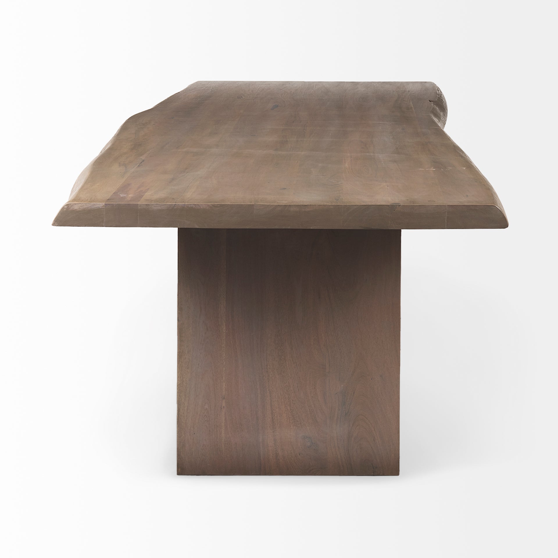 Konstantin 94.0 x 40.0 x 30.0 Medium Brown Wood W/ Live Edge Rectangular Dining Table - Central Designs