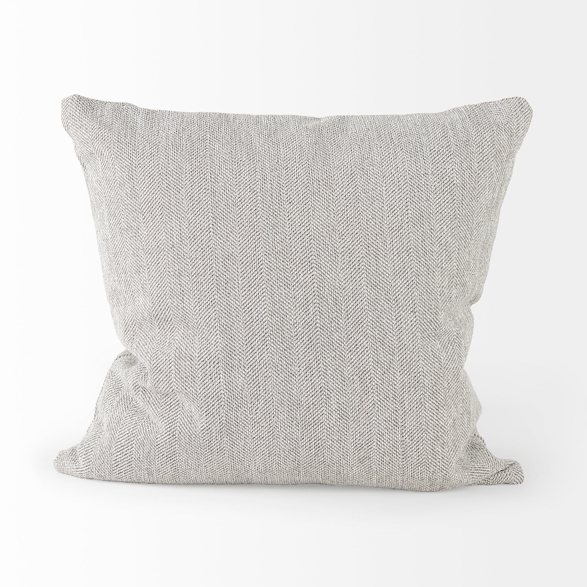 Valence Light Gray Throw Pillow Sectional Piece - Central Designs