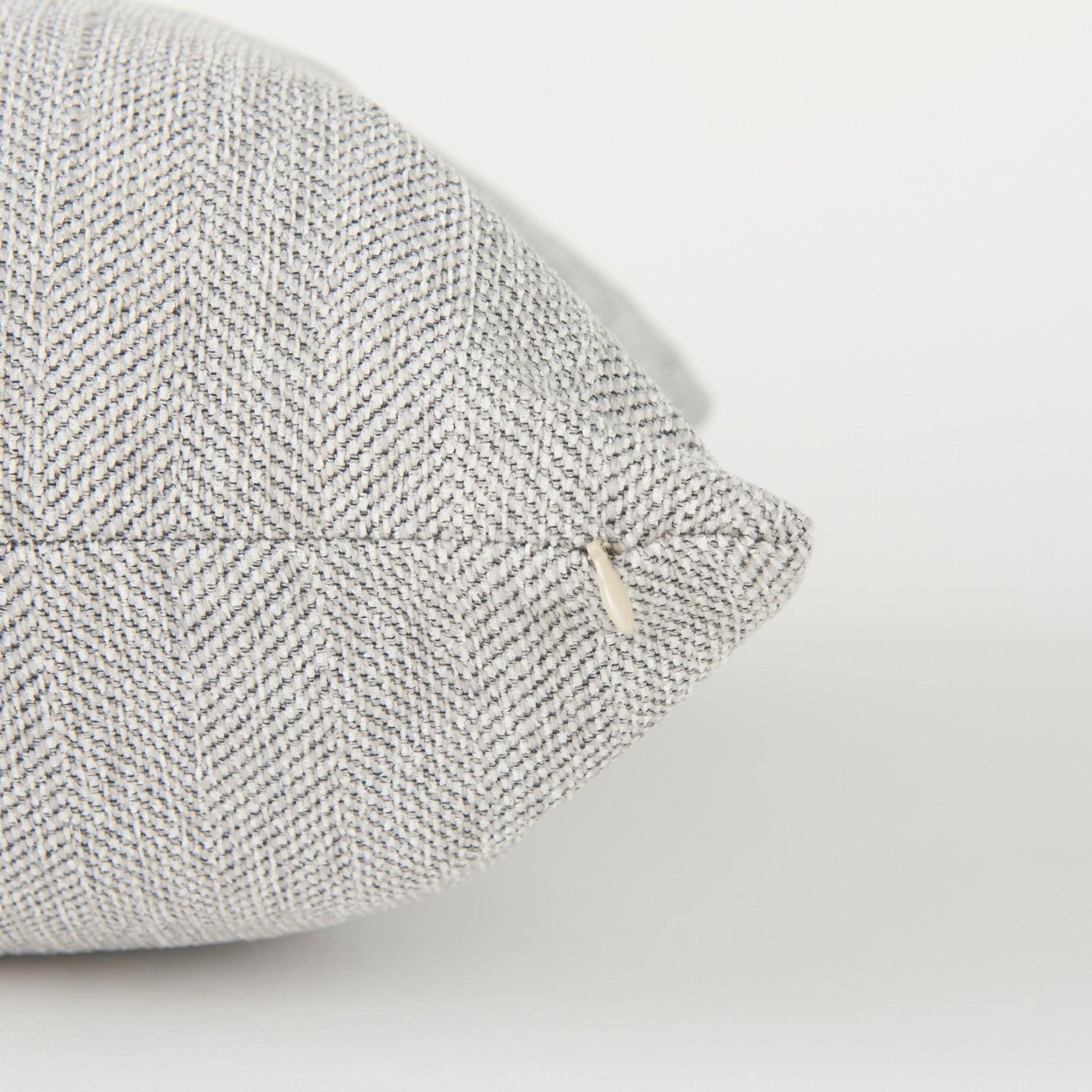 Valence Light Gray Throw Pillow Sectional Piece - Central Designs