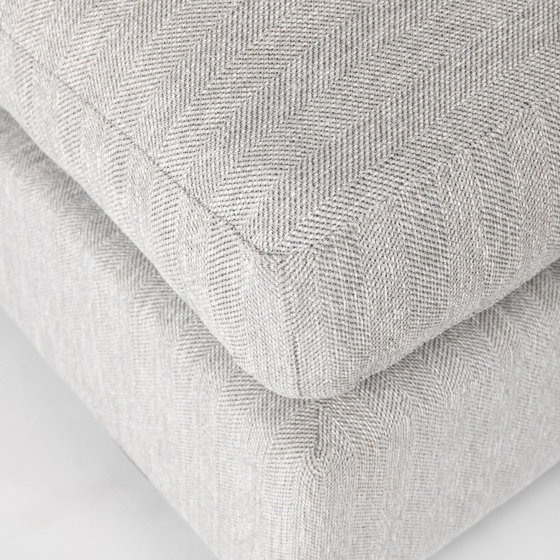 Valence 38.6L x 38.6W x 17.7H Light Gray Full Size Ottoman Sectional Piece - Central Designs