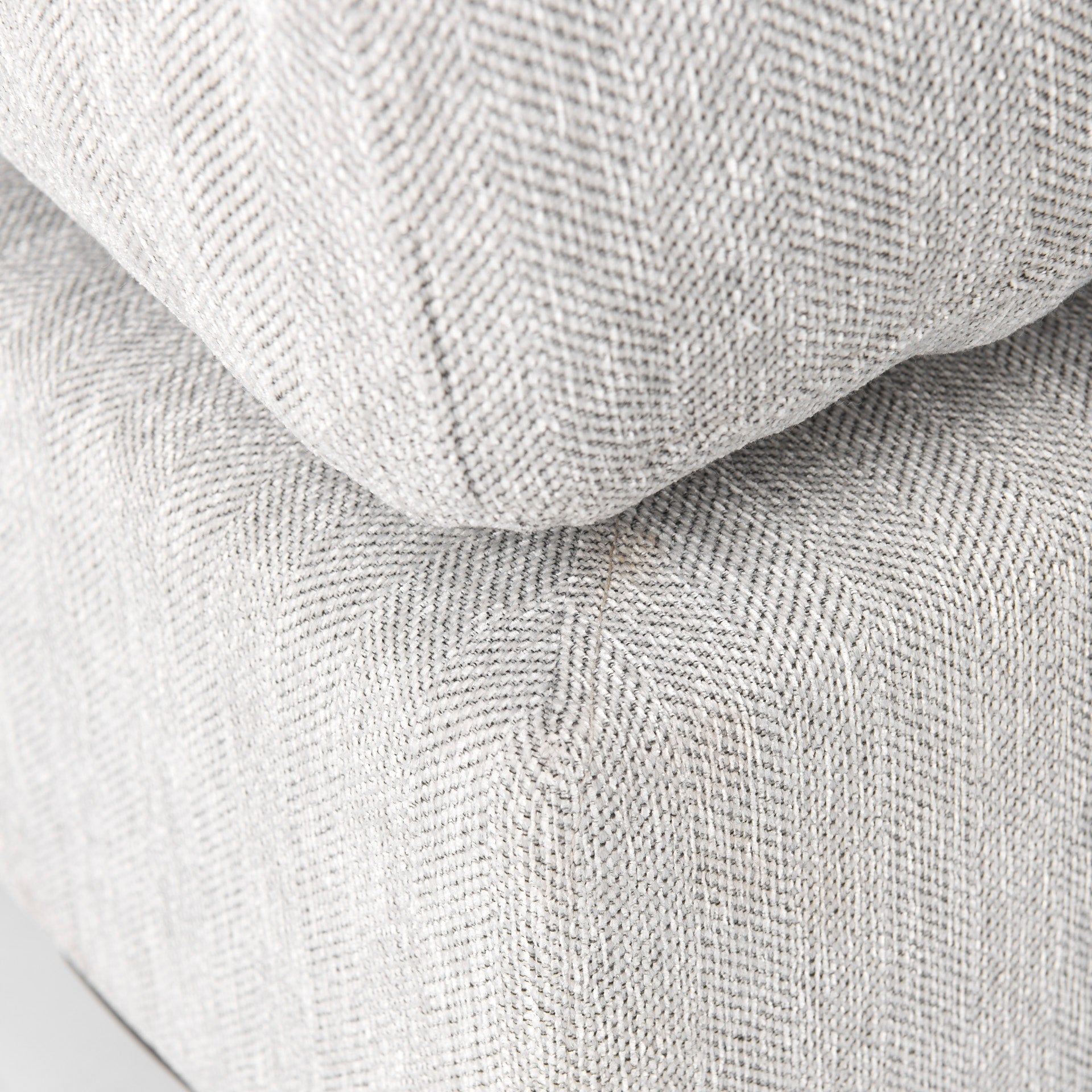 Valence 38.6L x 38.6W x 17.7H Light Gray Full Size Ottoman Sectional Piece - Central Designs