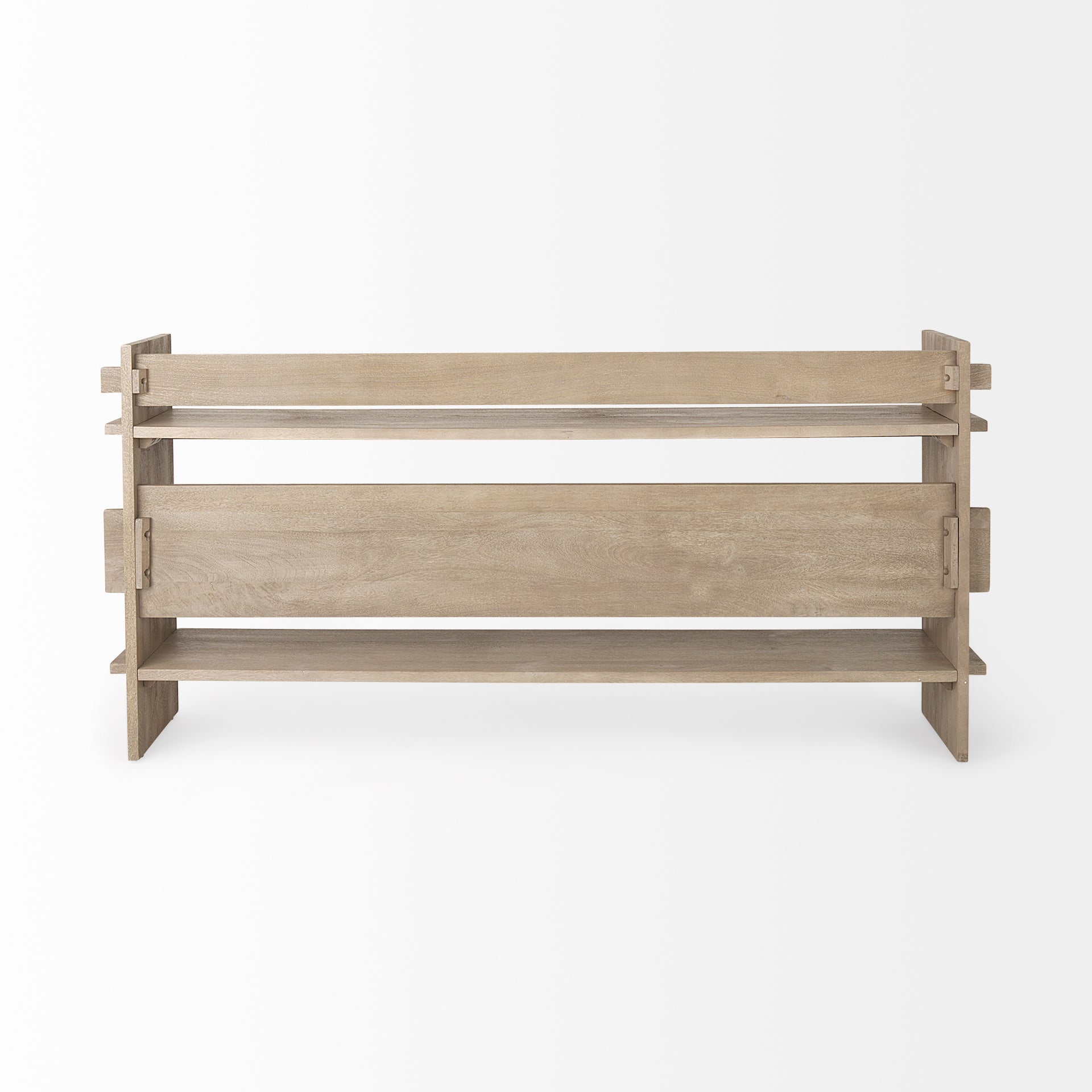 Aida Light Gray Wood Console Table - Central Designs