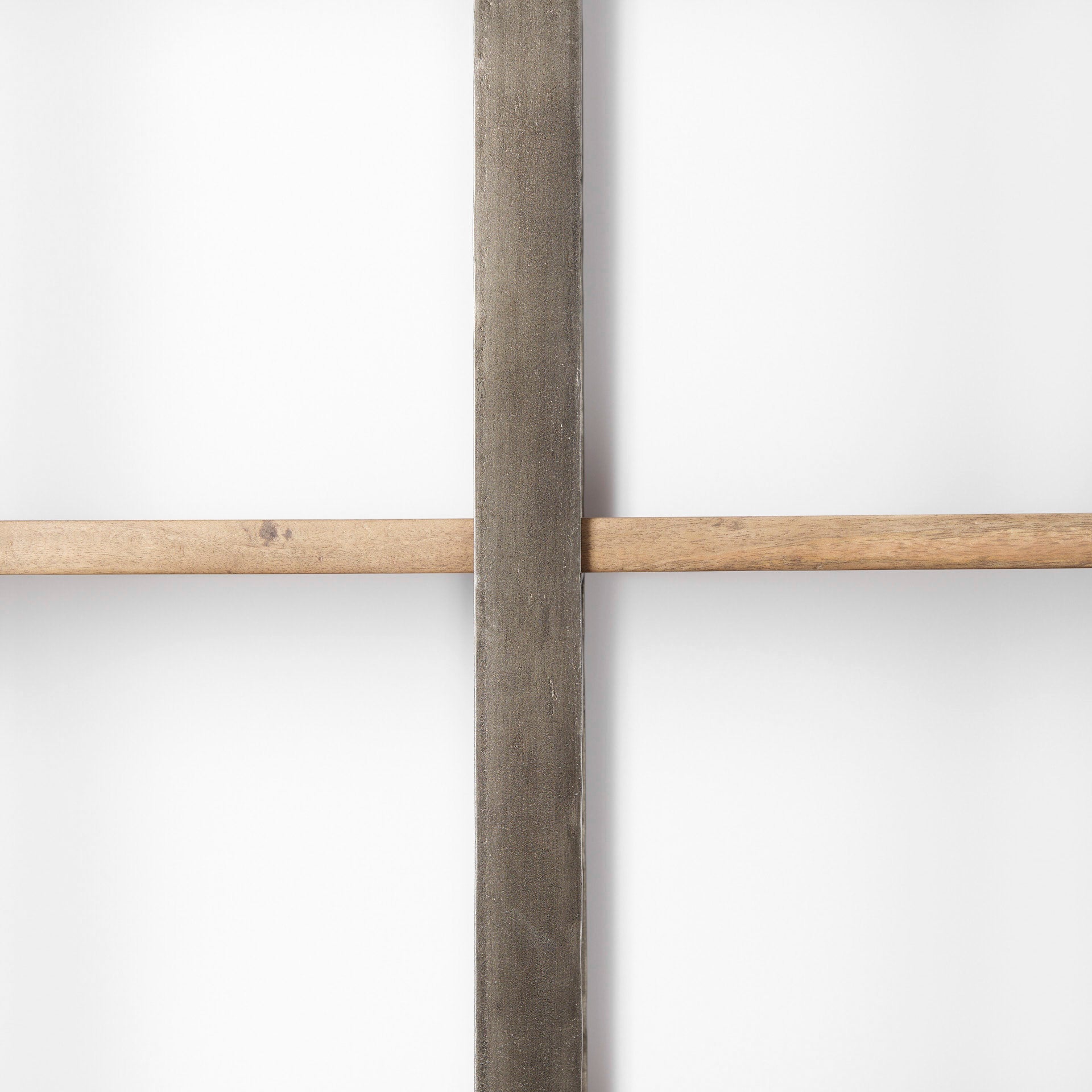 Taunton 80L x 10.5W x 90H Medium Brown Wood W/ Antique Nickel Metal Frame 6 Tier Shelving Unit - Central Designs