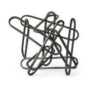 Henderson 12.2L x 9.1W x 9.1H Black Metal Paperclip Decorative Object - Central Designs