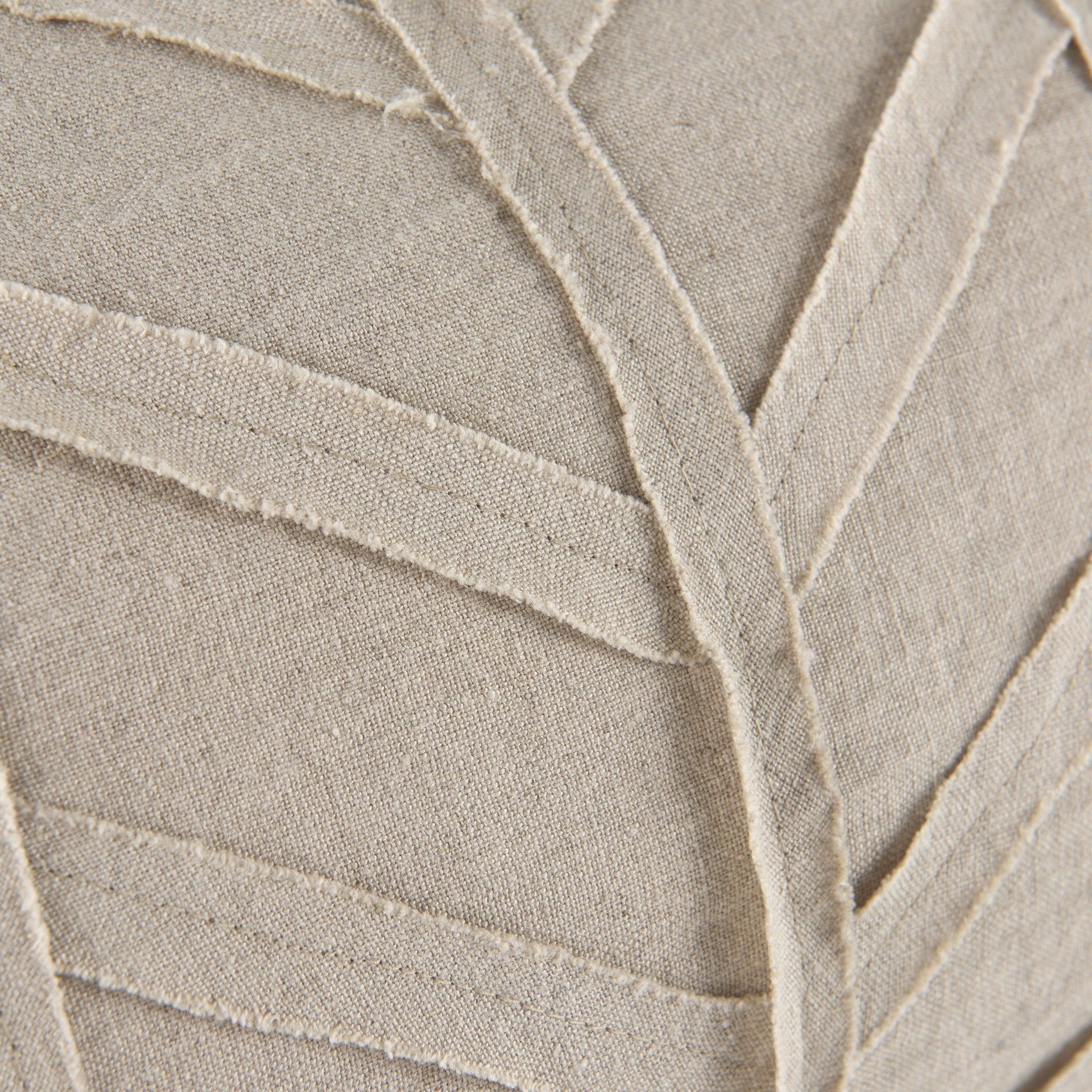 Ivivva 14L x 26W Beige Fabric Textured Decorative Pillow Cover - Central Designs