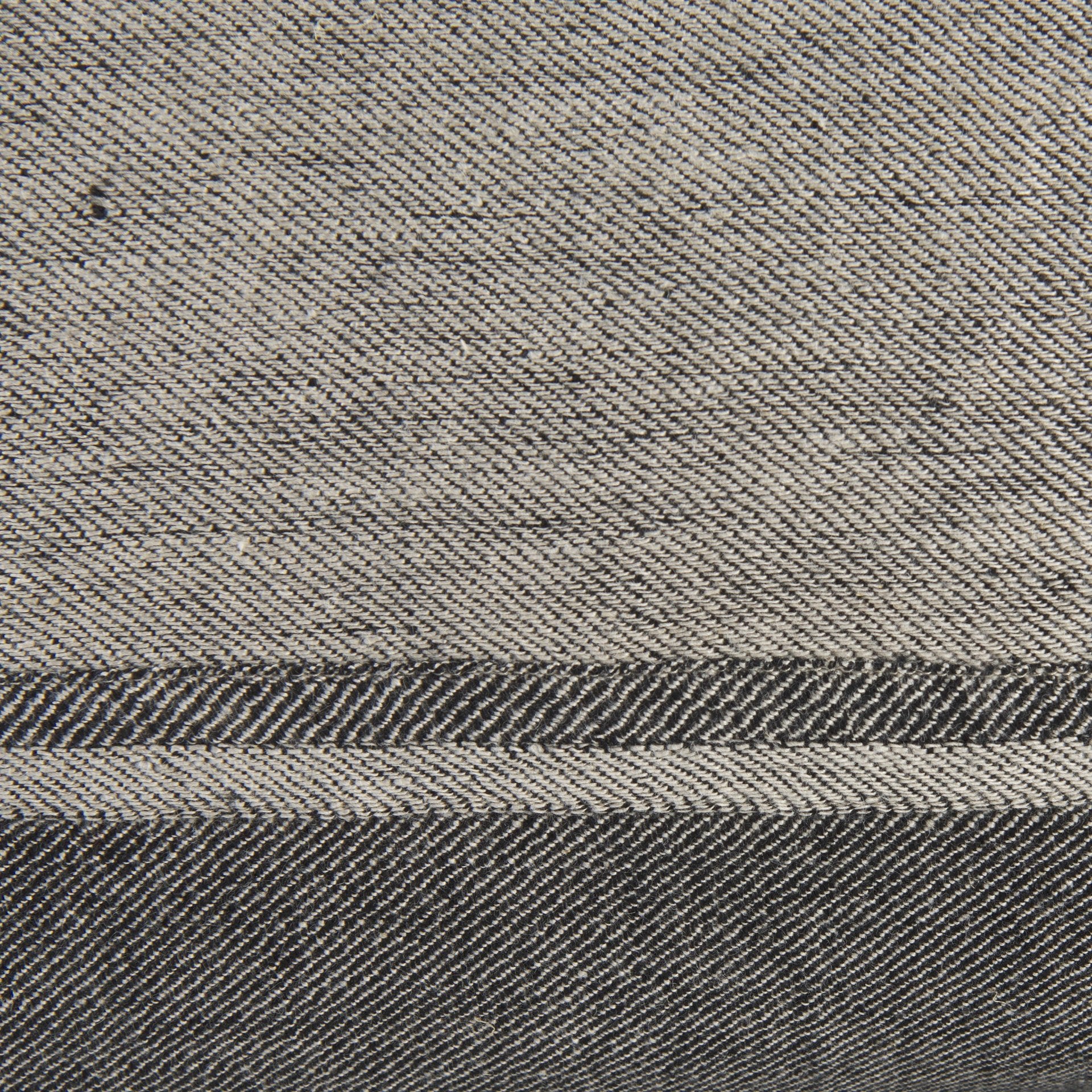 Zadie 14L x 26W Light Gray and Dark Gray Fabric Color Blocked Decorative Pillow Cover - Central Designs