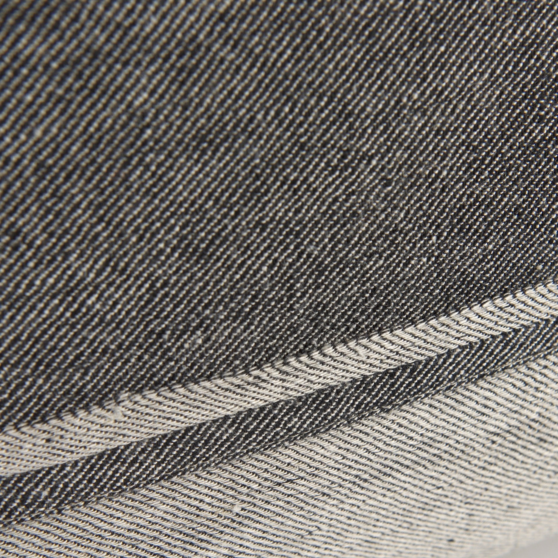 Zadie 20L x 20W Light Gray and Dark Gray Fabric Color Blocked Decorative Pillow Cover - Central Designs