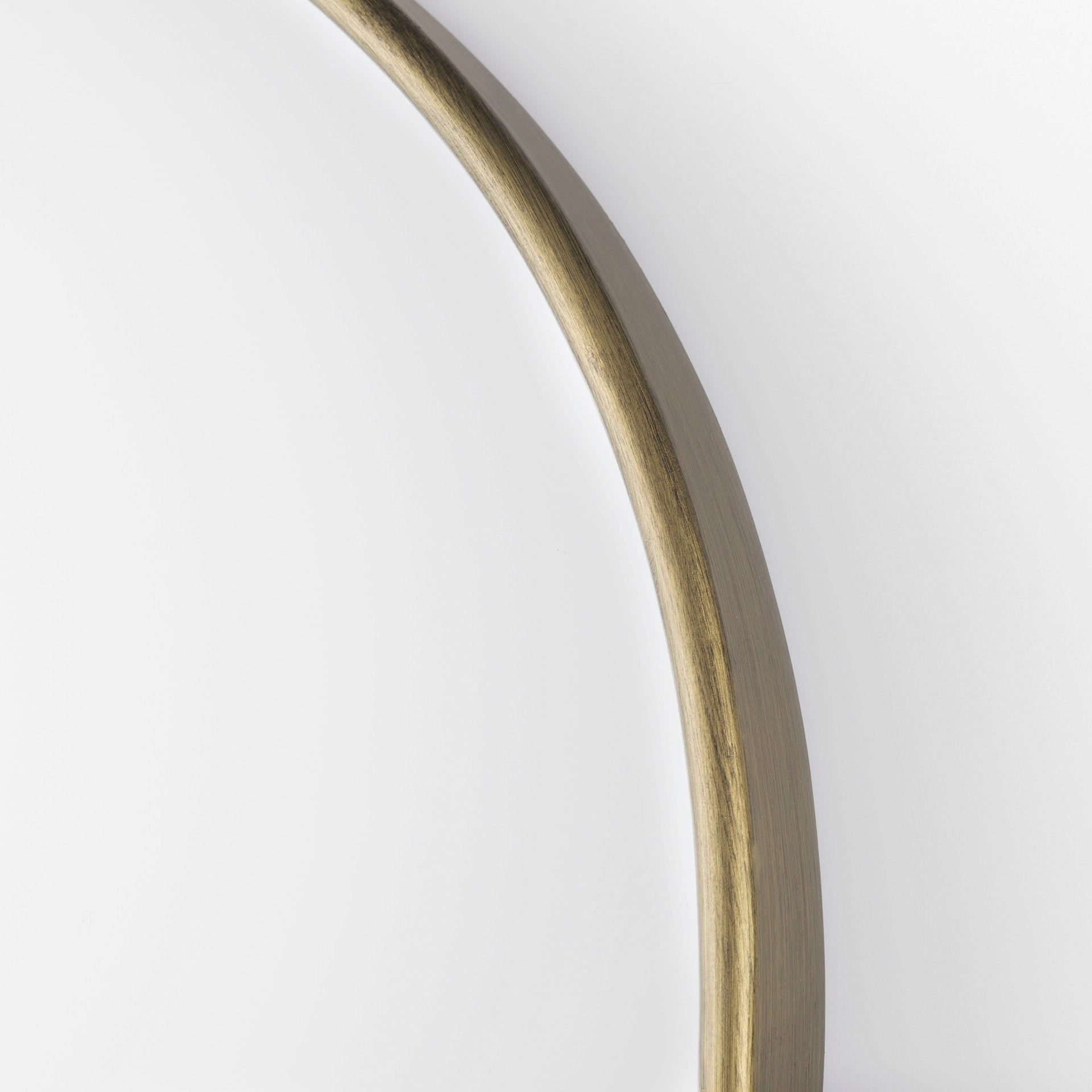Sadie 28.0L x 2.0W x 78.0H Antique Gold Rounded Arch Floor Mirror - Central Designs