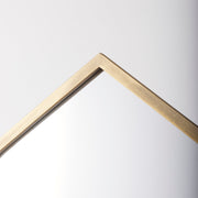 Giovanna 23.6L x 1.2W x 48.8H Gold Metal Frame Ogee Arch Vanity Mirror - Central Designs