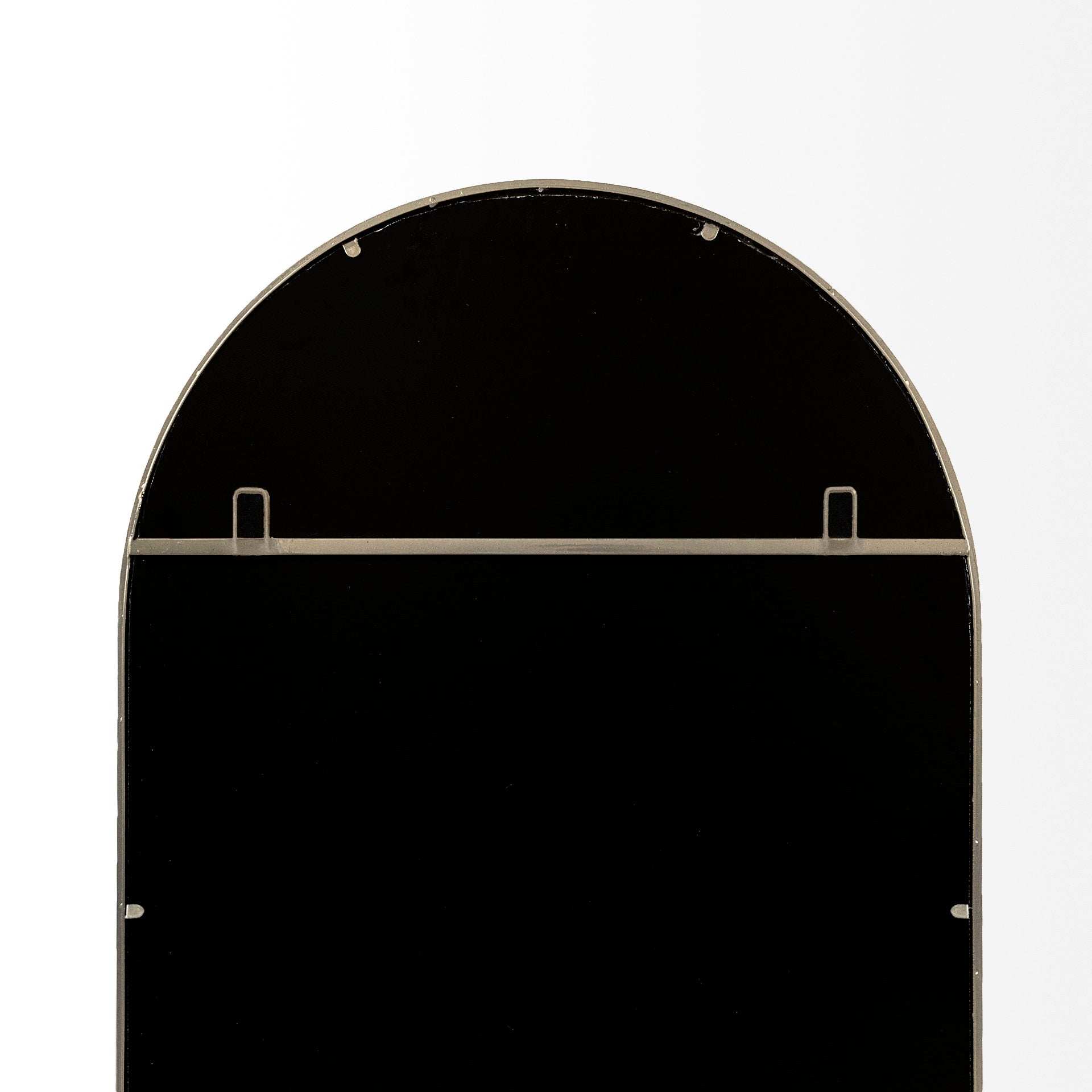 Giovanna 23.6L x 1.2W x 48.8H Gold Metal Frame Rounded Arch Vanity Mirror - Central Designs