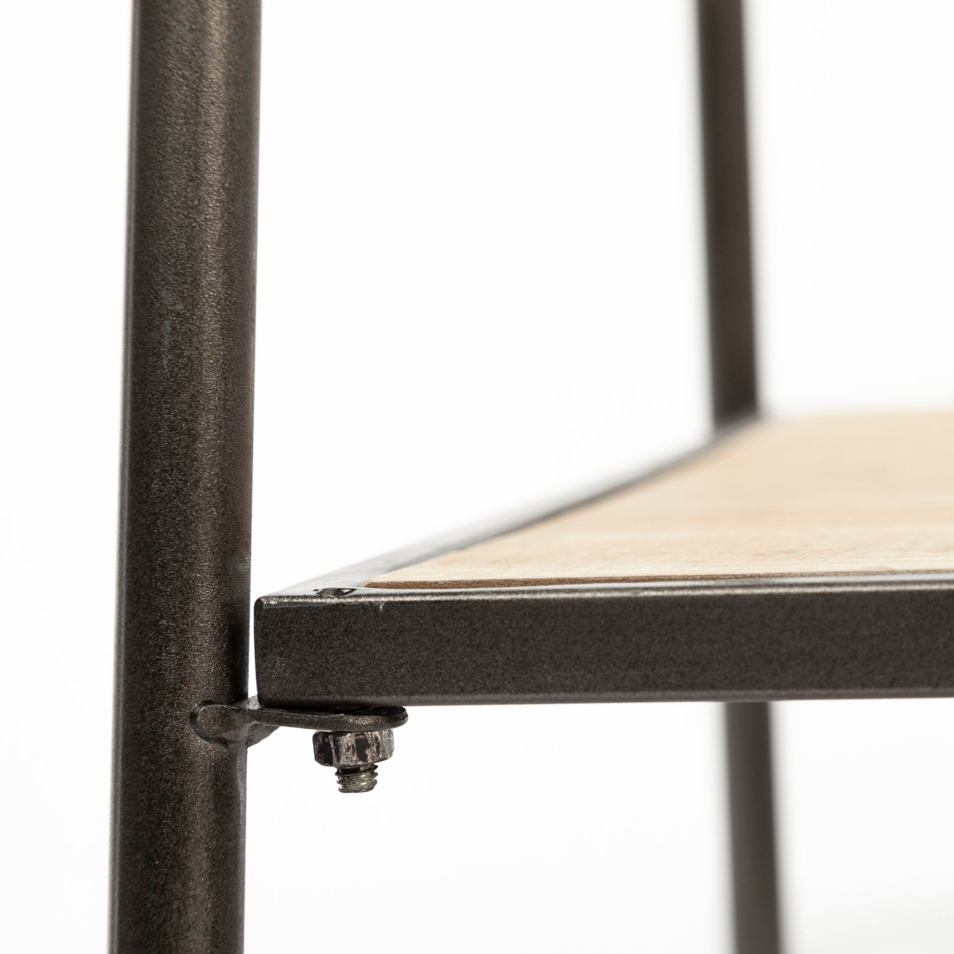 Carell 31L x 18W Black Metal And Wood Shelf Hall Tree - Central Designs