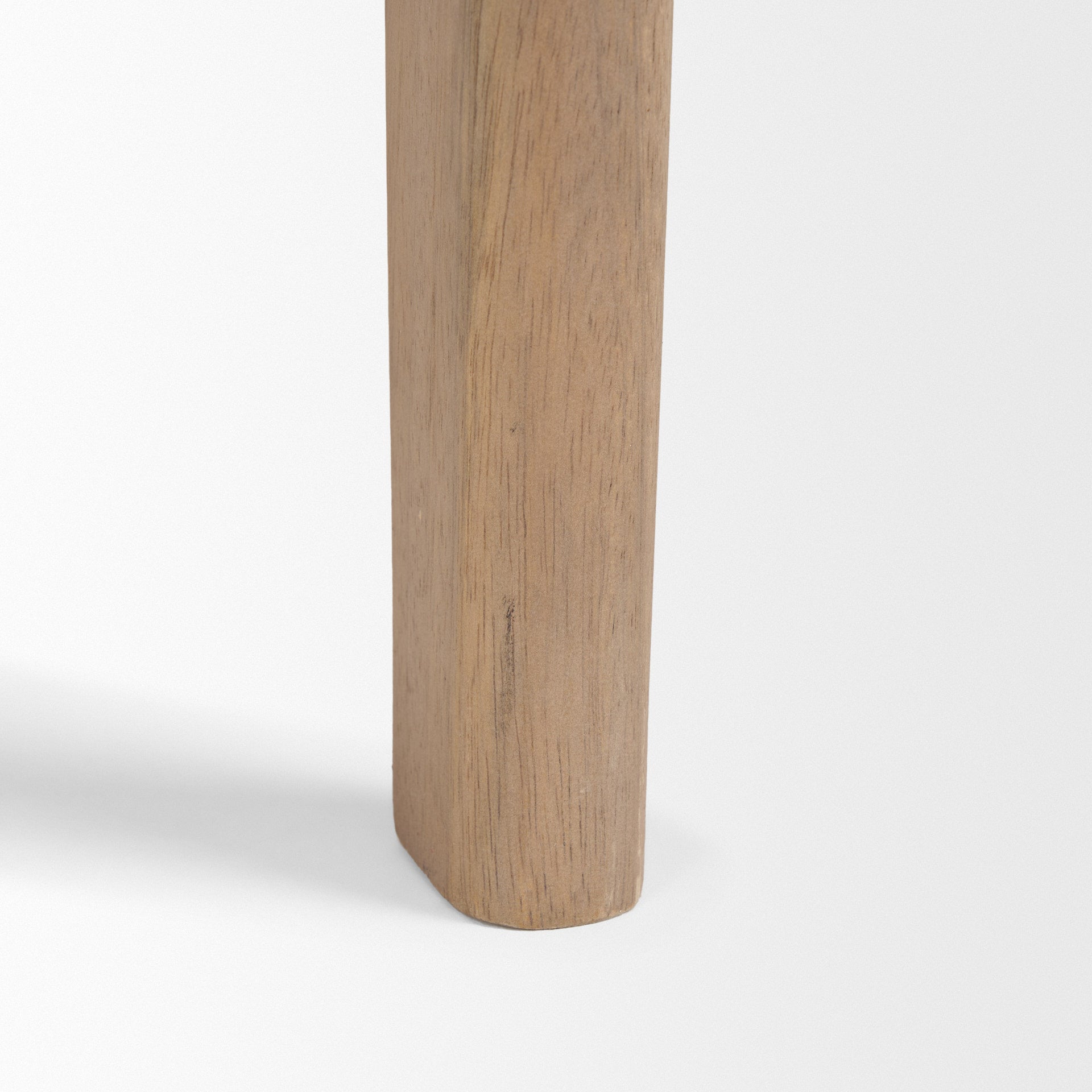 Cleaver I 22 x 24 Round Top Brown Solid Wood Accent Table - Central Designs