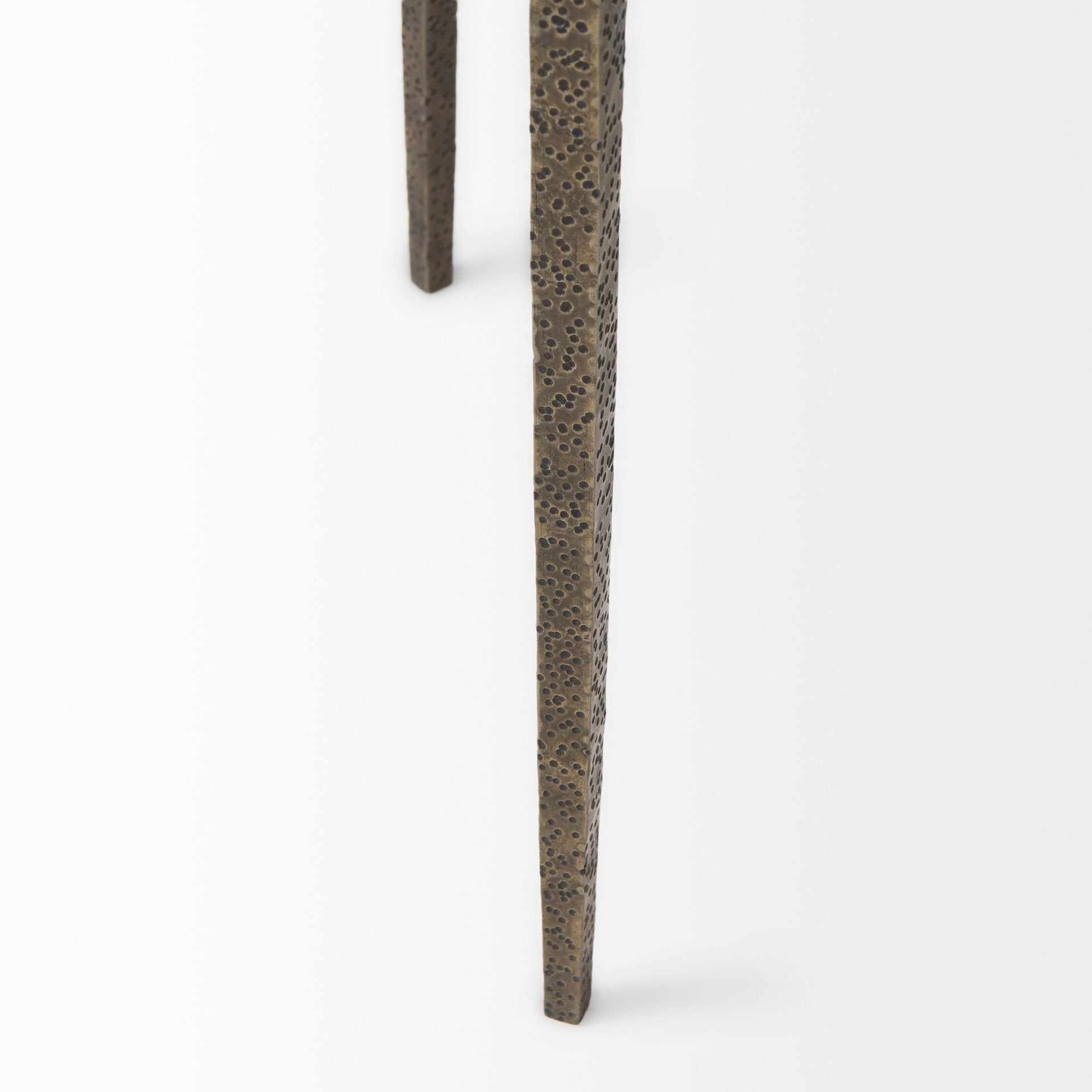 Felicity 15.8L X 15.8W X 22.5H Glass Top W/ White Marble Shelf and Antique Gold Base End/Side Table