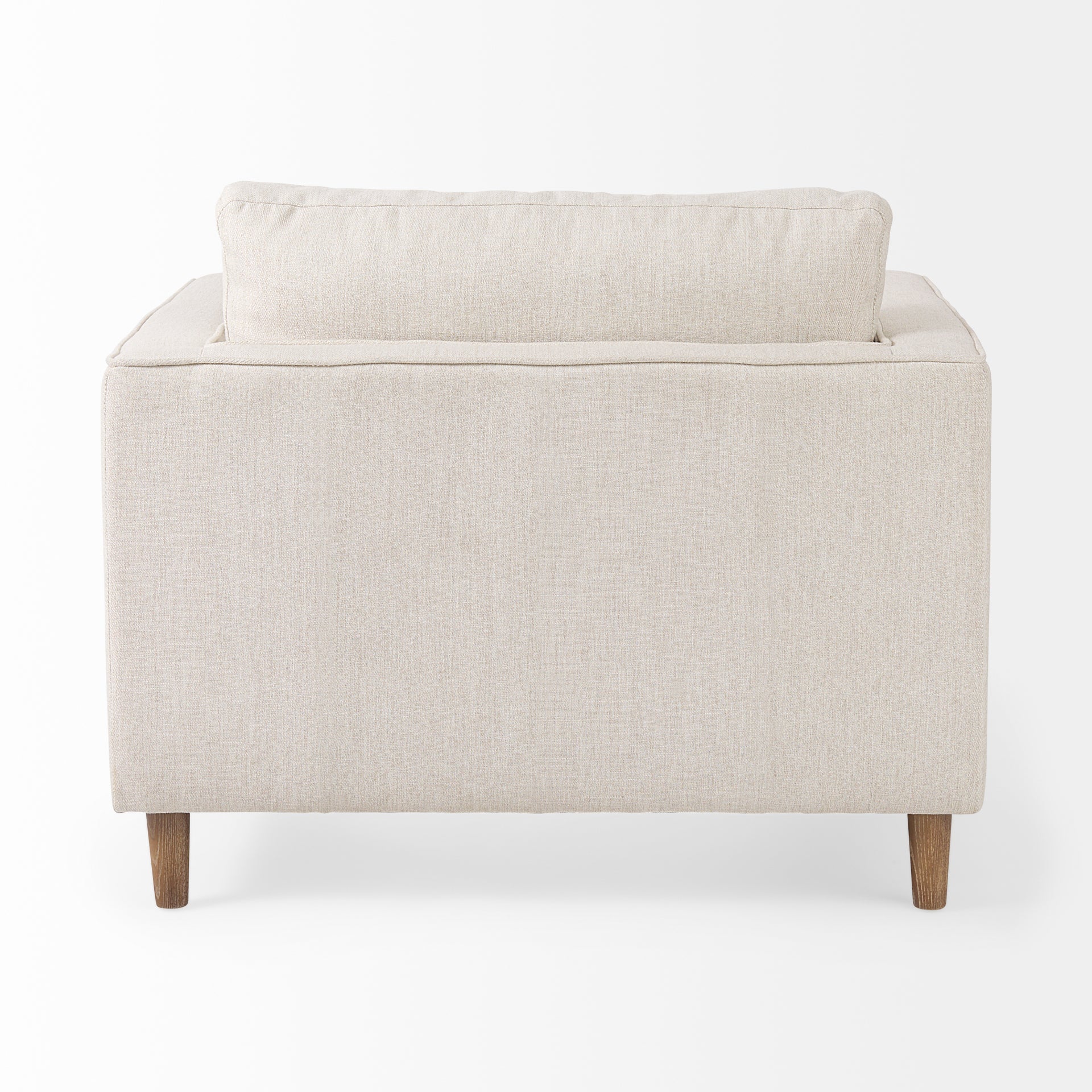 Loretta 40.7L x 36.2W x 33.9H Cream Fabric Chair W/ Two Bolster Cushions - Central Designs