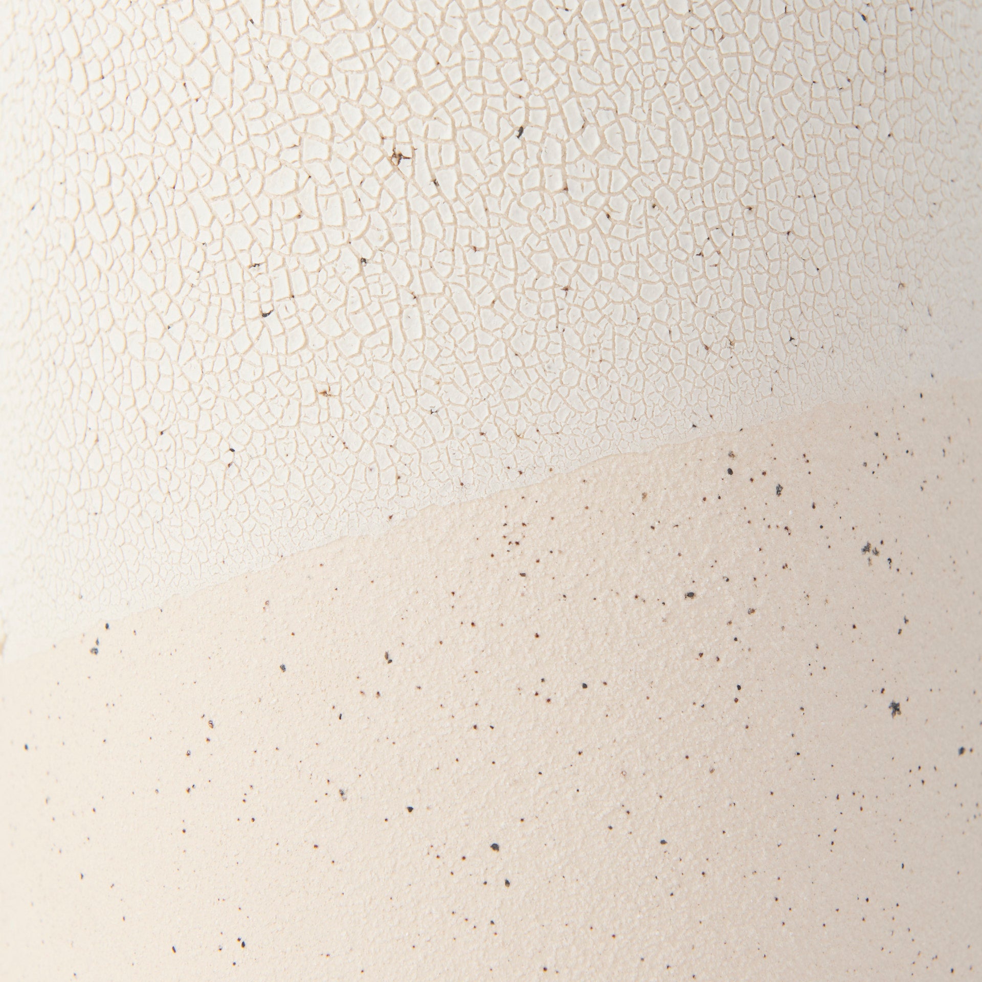 Salar 4.5L x 4.5W x 11.0H Cream Gourd Style Crackled Ceramic Vase - Central Designs