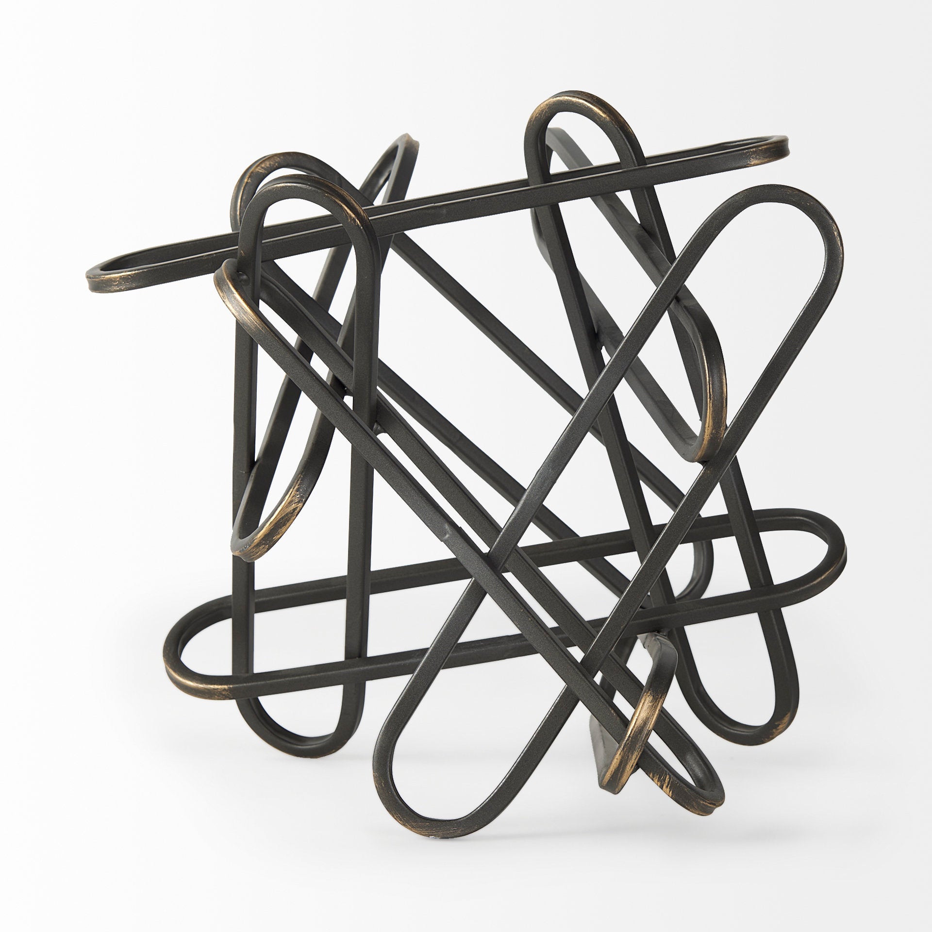 Henderson 12.2L x 9.1W x 9.1H Black Metal Paperclip Decorative Object - Central Designs