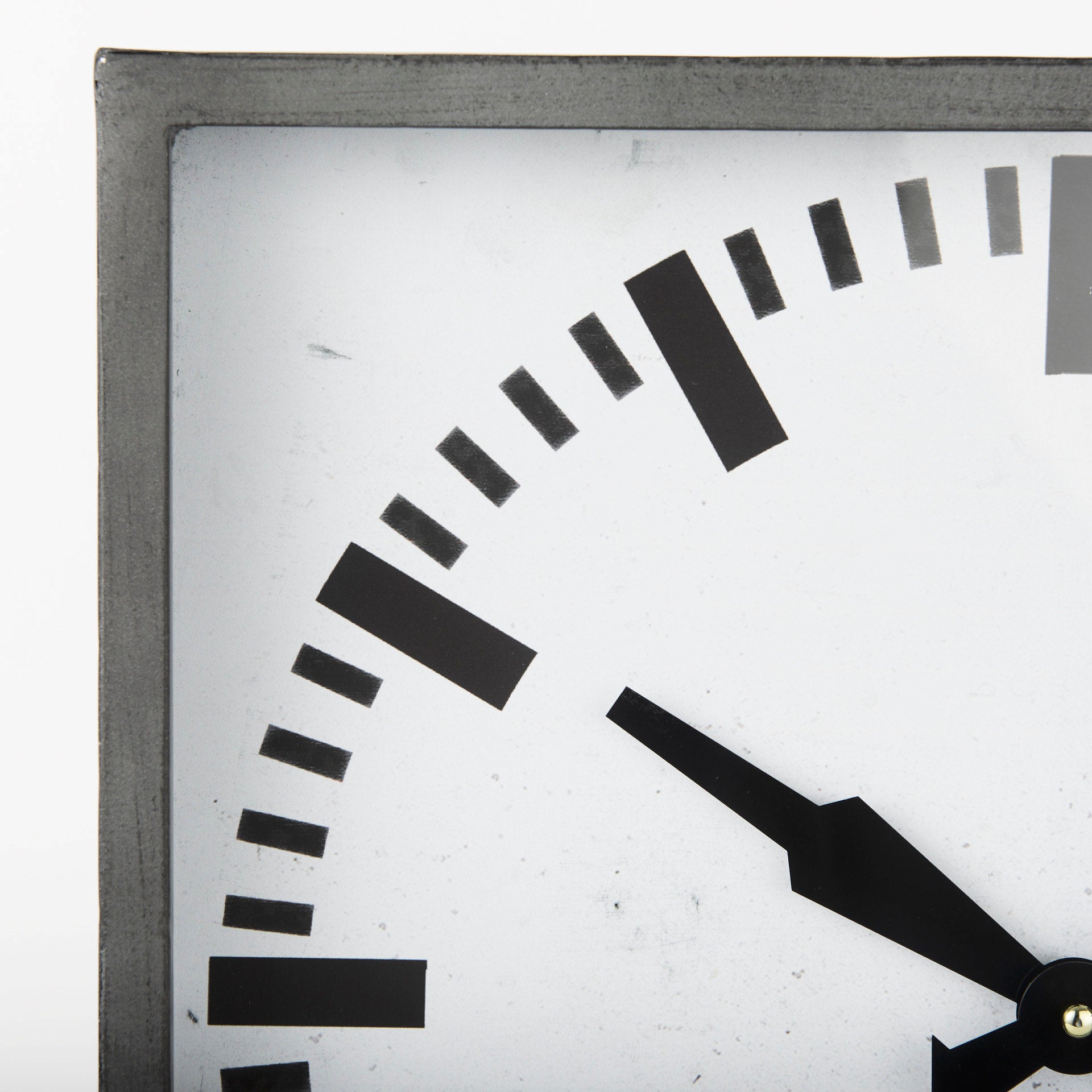 Felix Gray Metal Square Table Clock - Central Designs