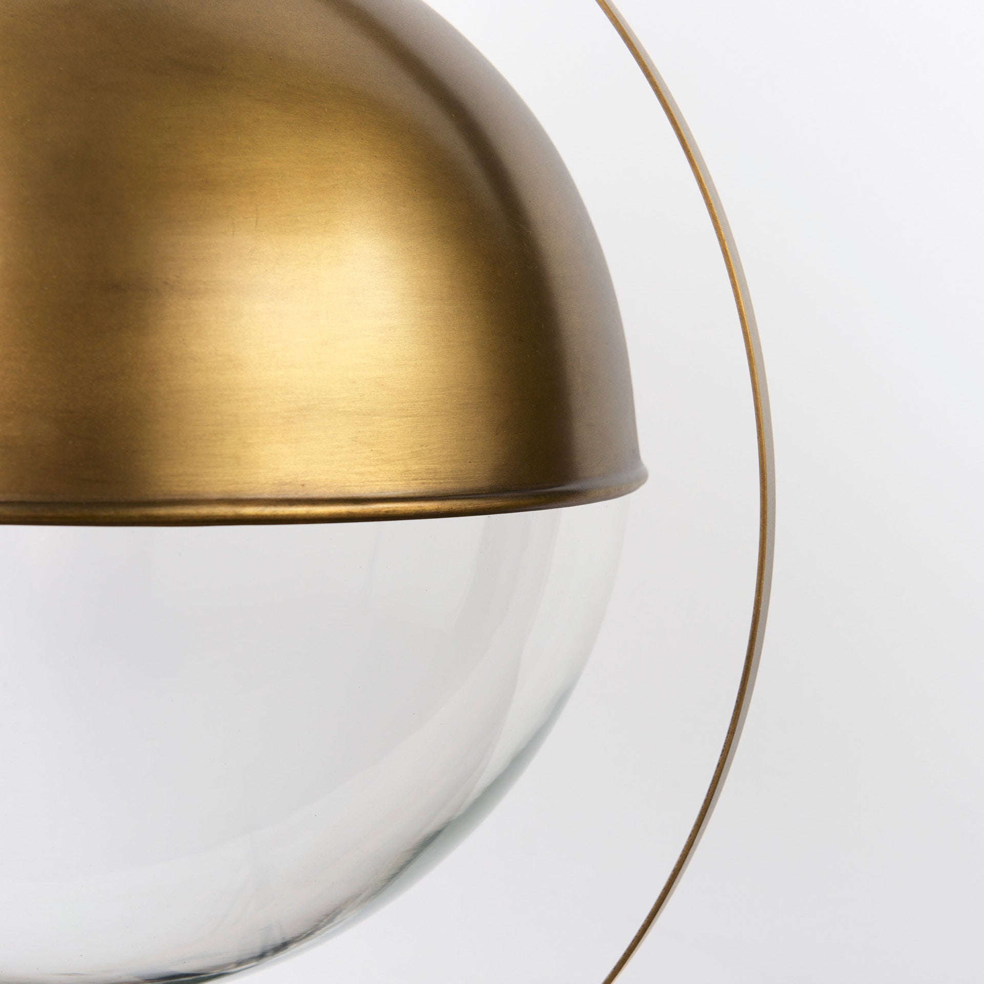 Leighton I 15x20 Gold Toned Metal Spherical Pendant Light - Central Designs